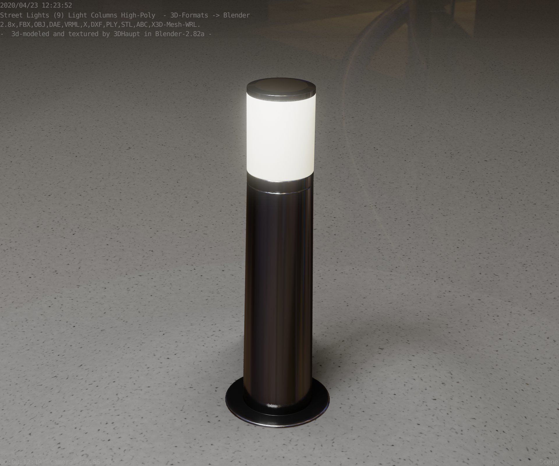 Light Column -4- Street Light -9- 3D model_18