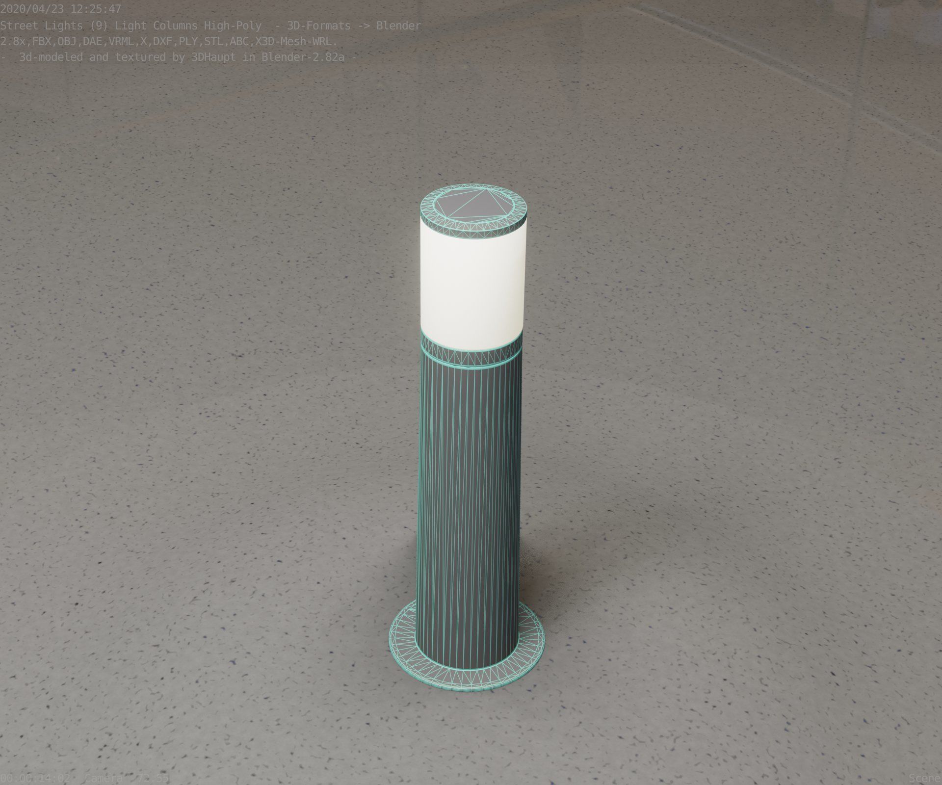 Light Column -4- Street Light -9- 3D model_49