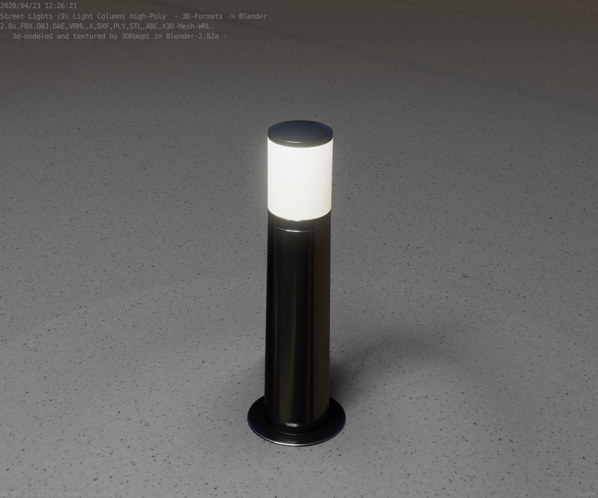 Light Column -4- Street Light -9- 3D model_59