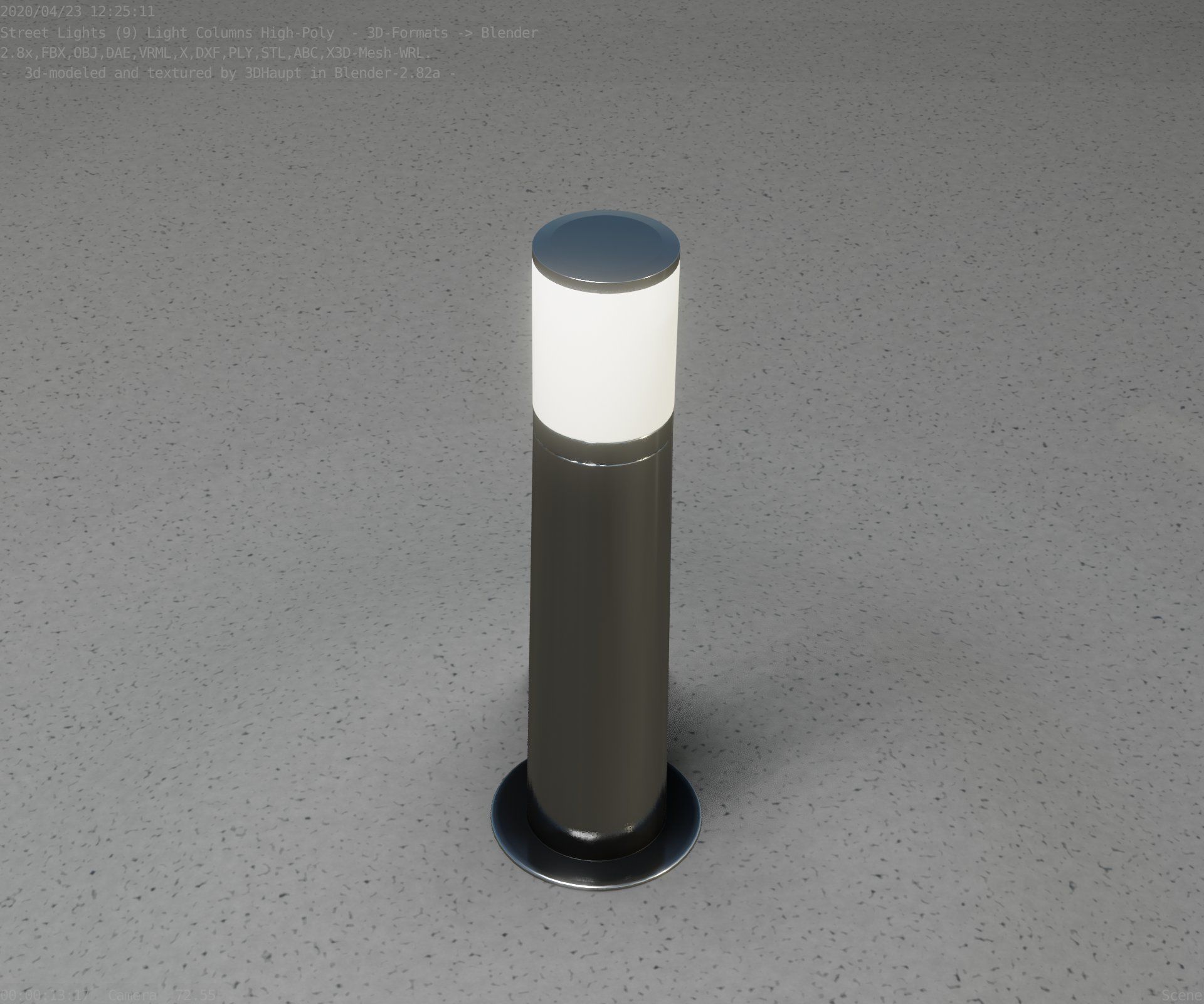 Light Column -4- Street Light -9- 3D model_40