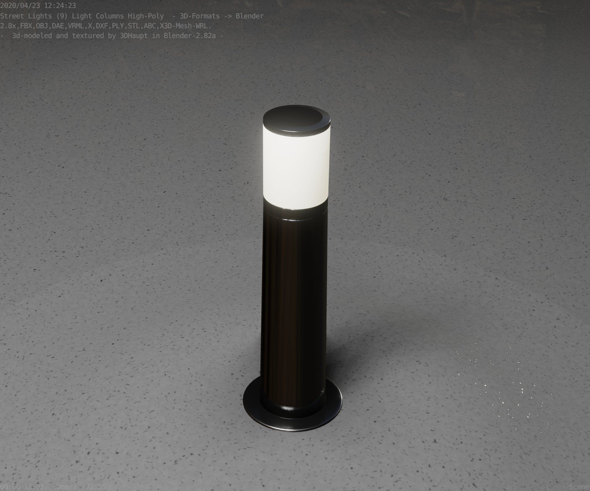 Light Column -4- Street Light -9- 3D model_26