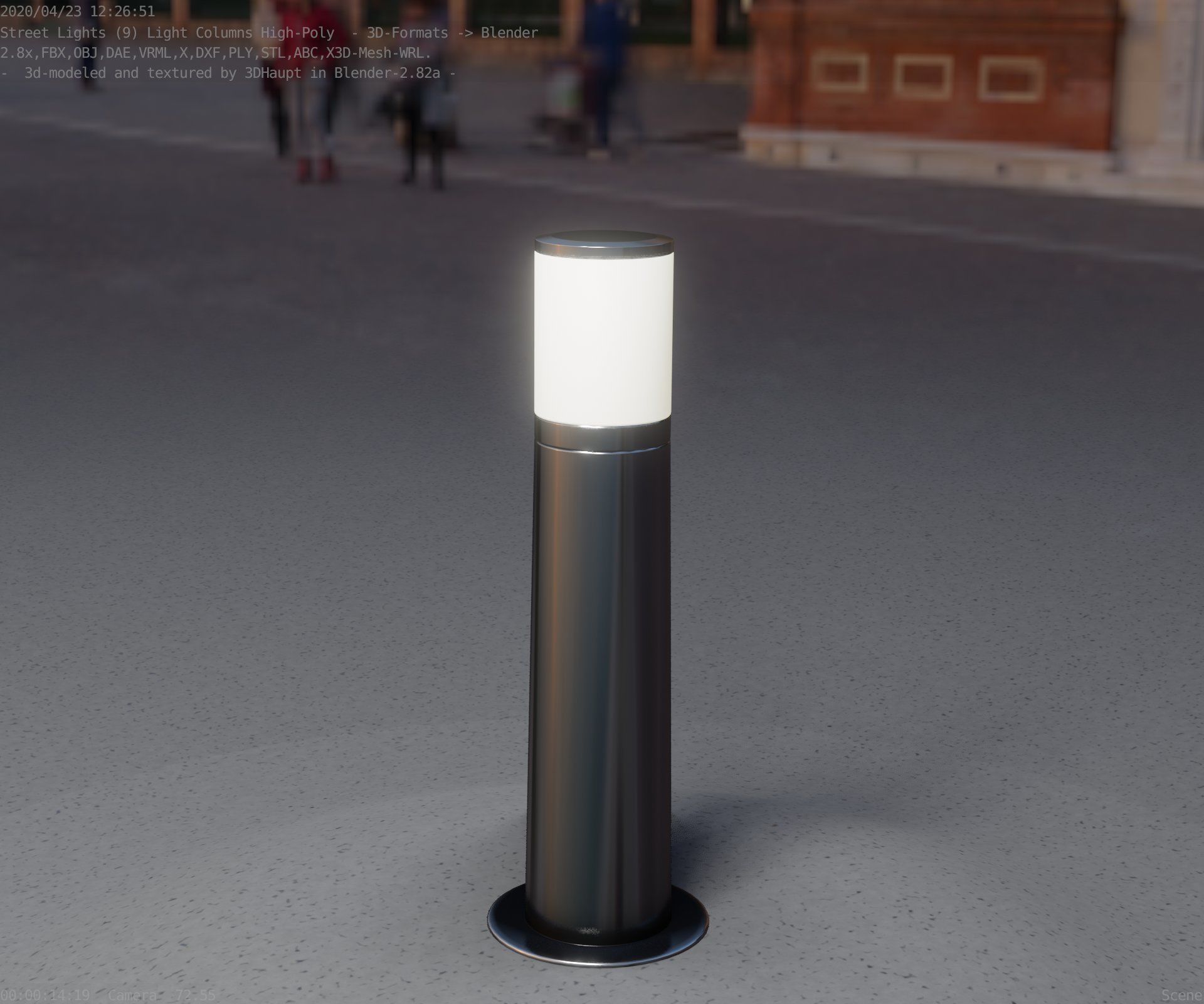 Light Column -4- Street Light -9- 3D model_66