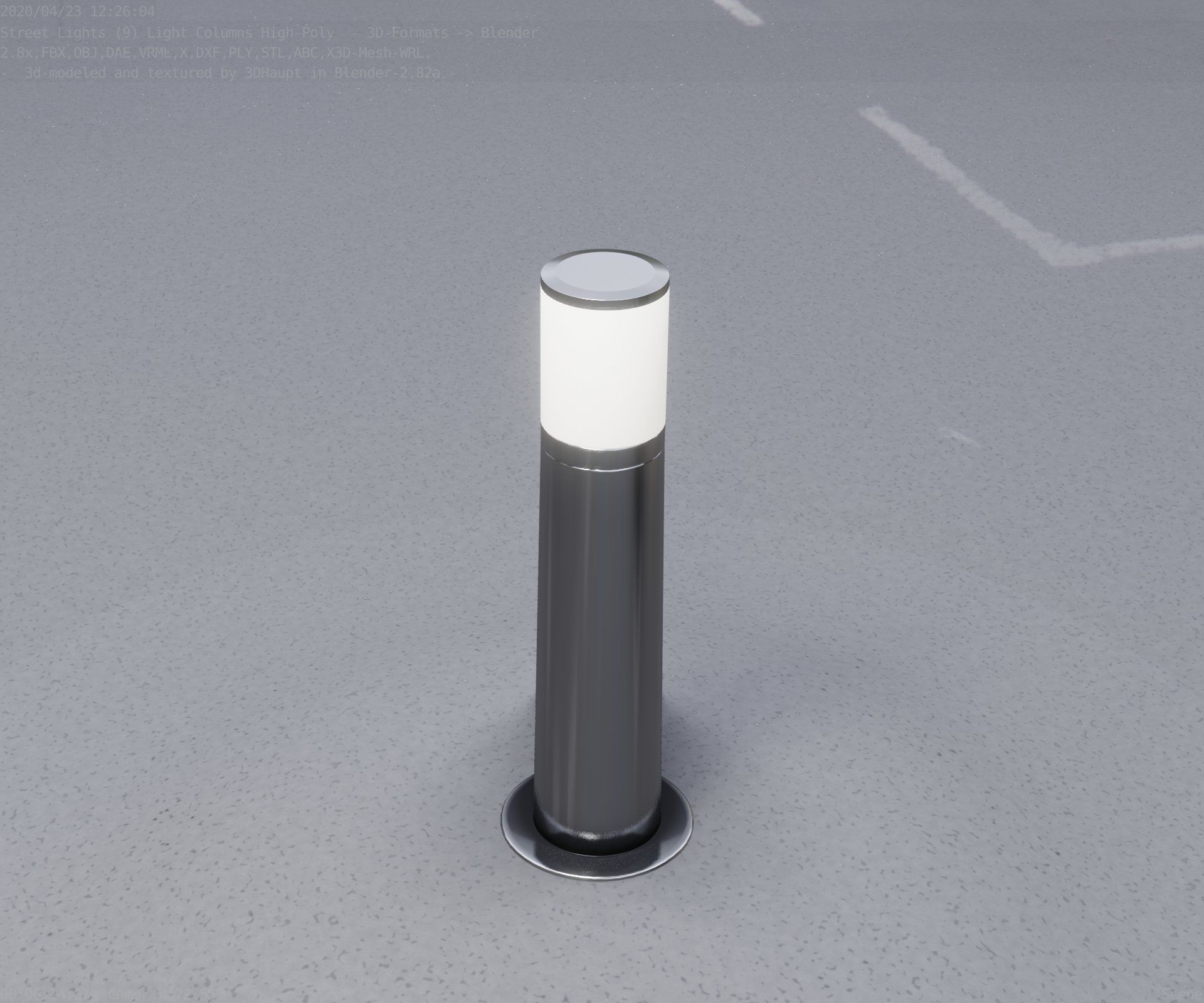 Light Column -4- Street Light -9- 3D model_54