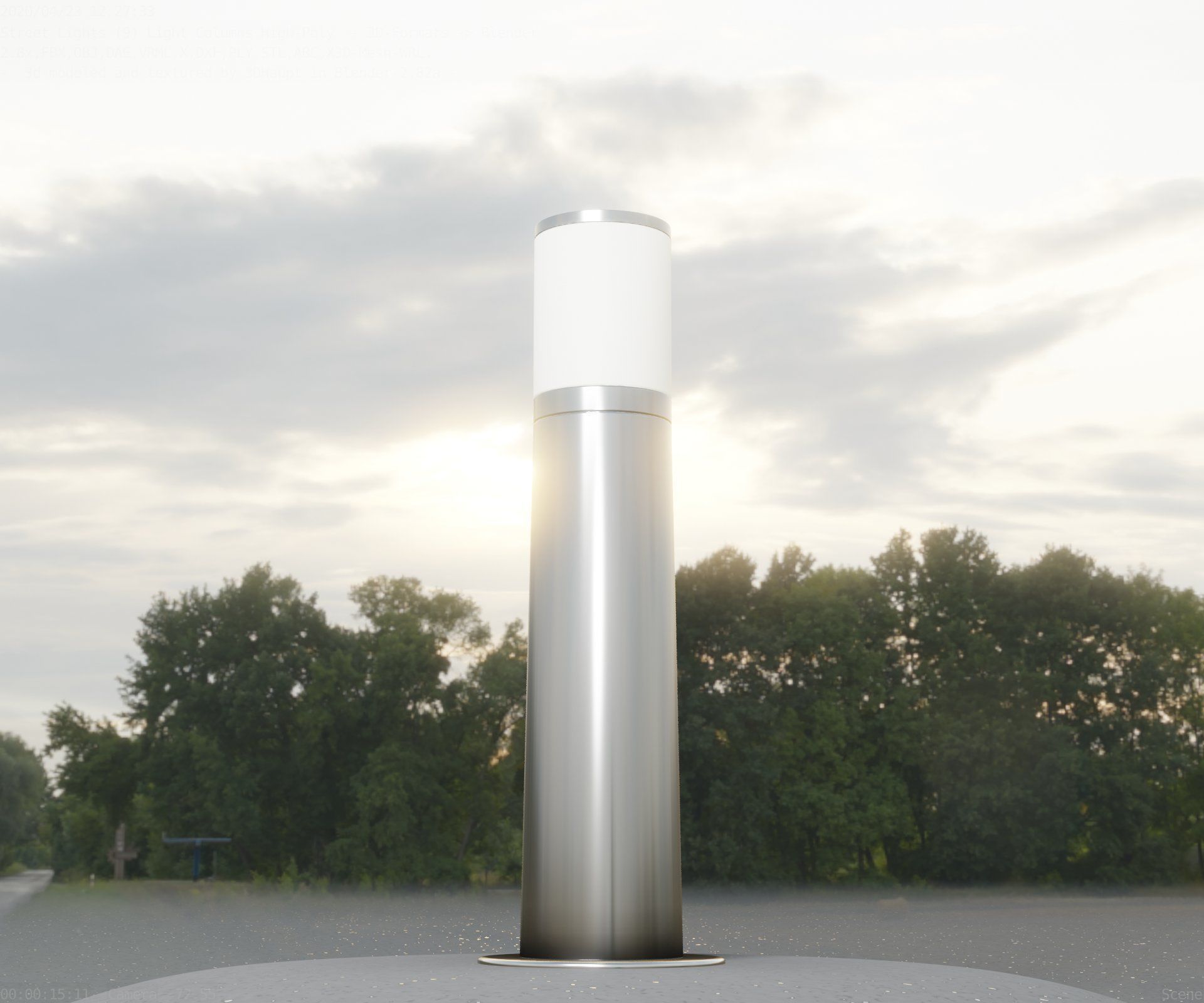 Light Column -4- Street Light -9- 3D model_10