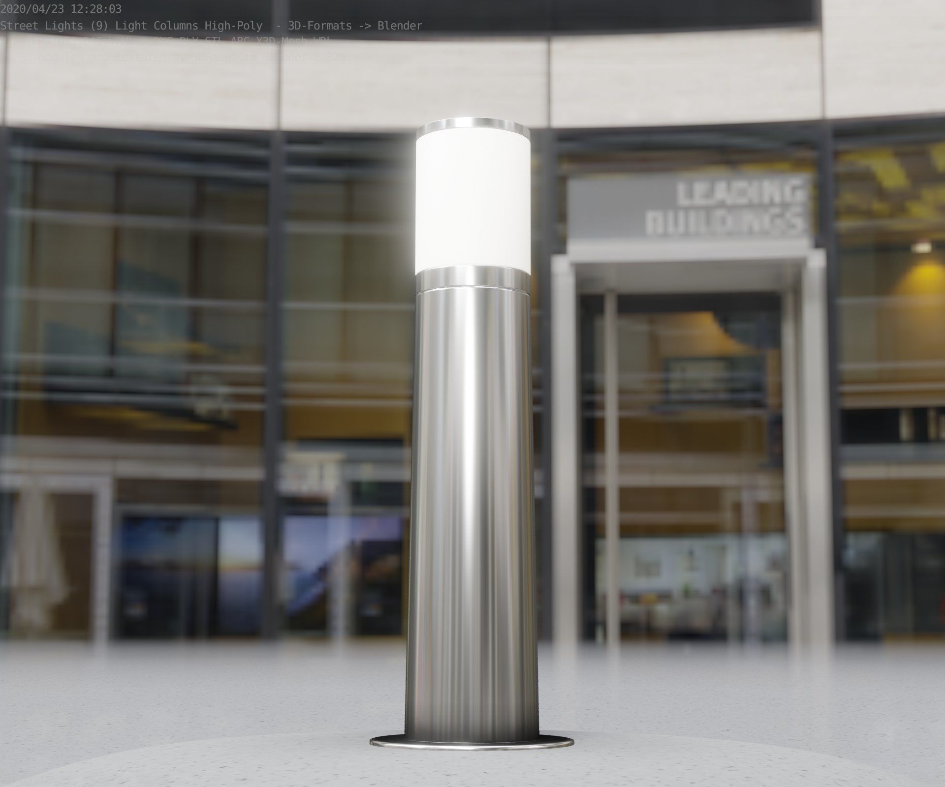 Light Column -4- Street Light -9- 3D model_83