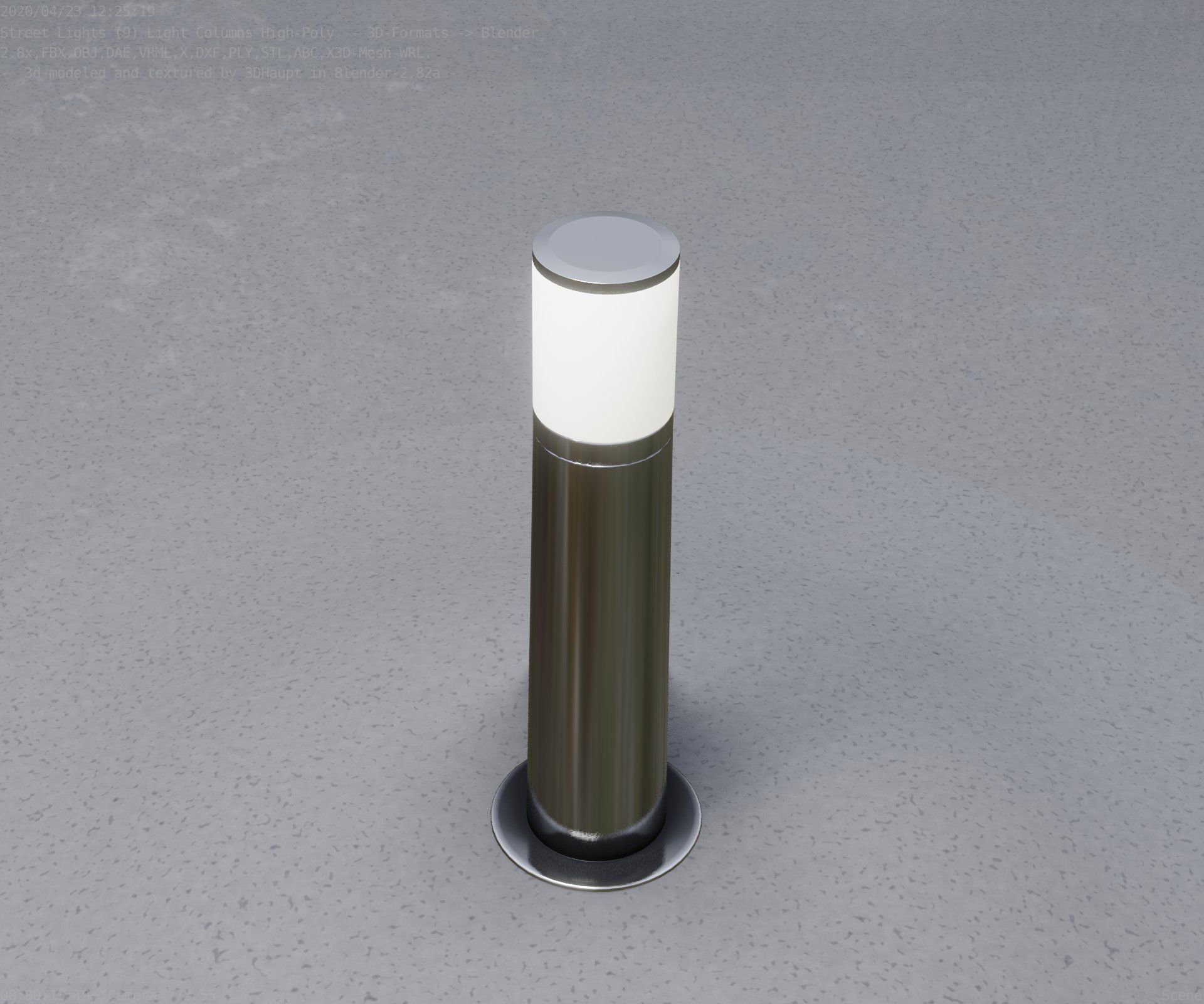 Light Column -4- Street Light -9- 3D model_42