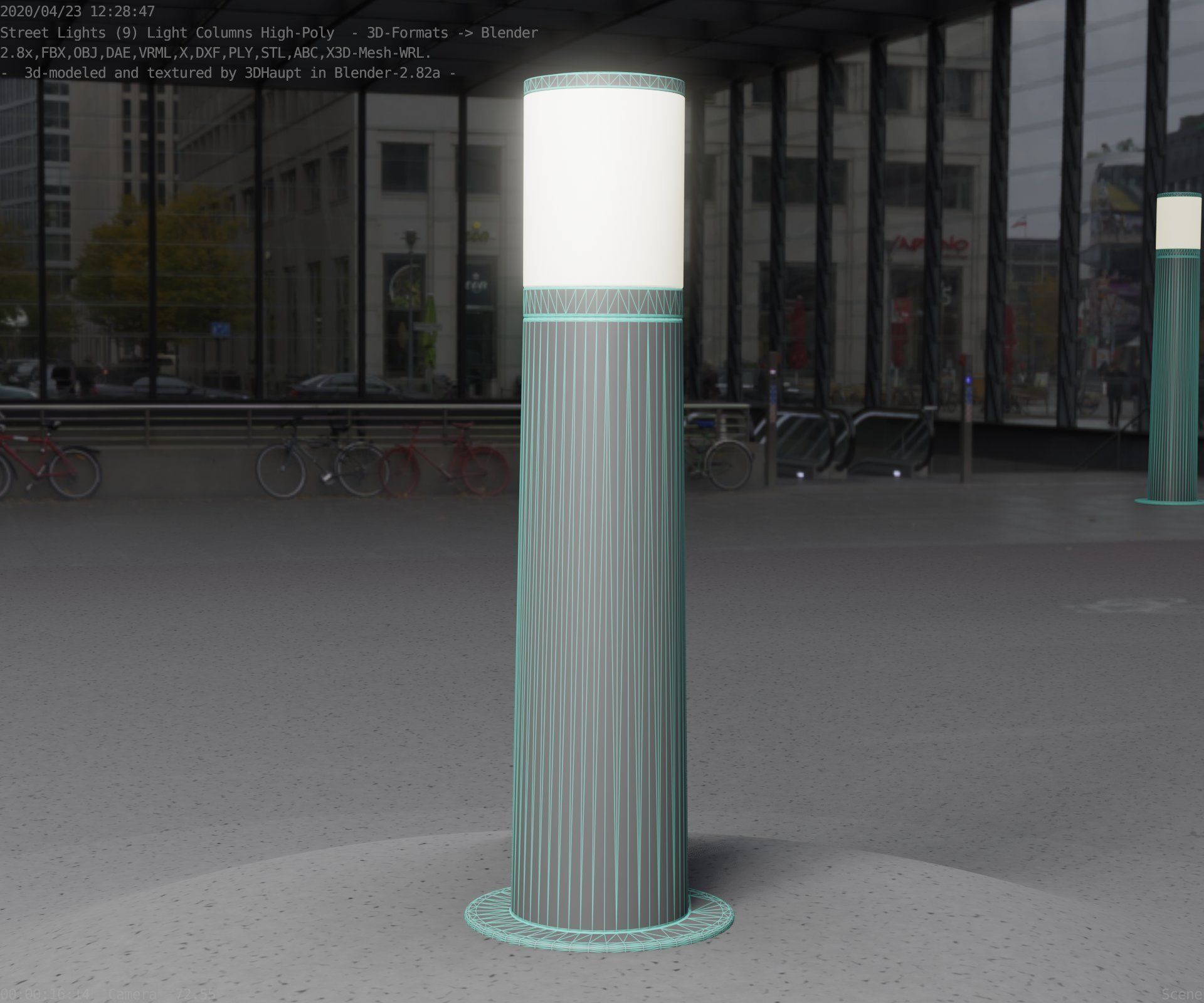 Light Column -4- Street Light -9- 3D model_98