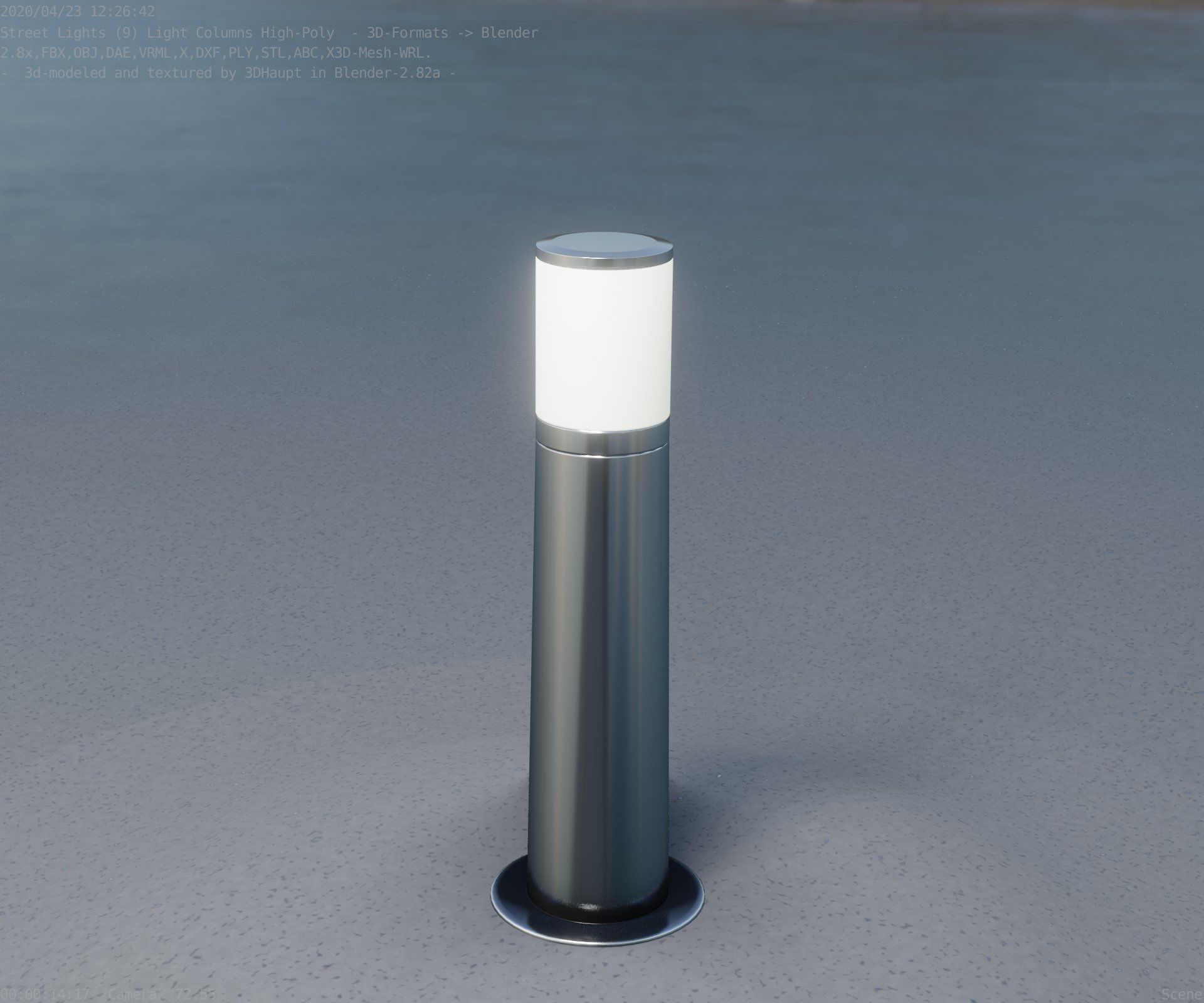 Light Column -4- Street Light -9- 3D model_64