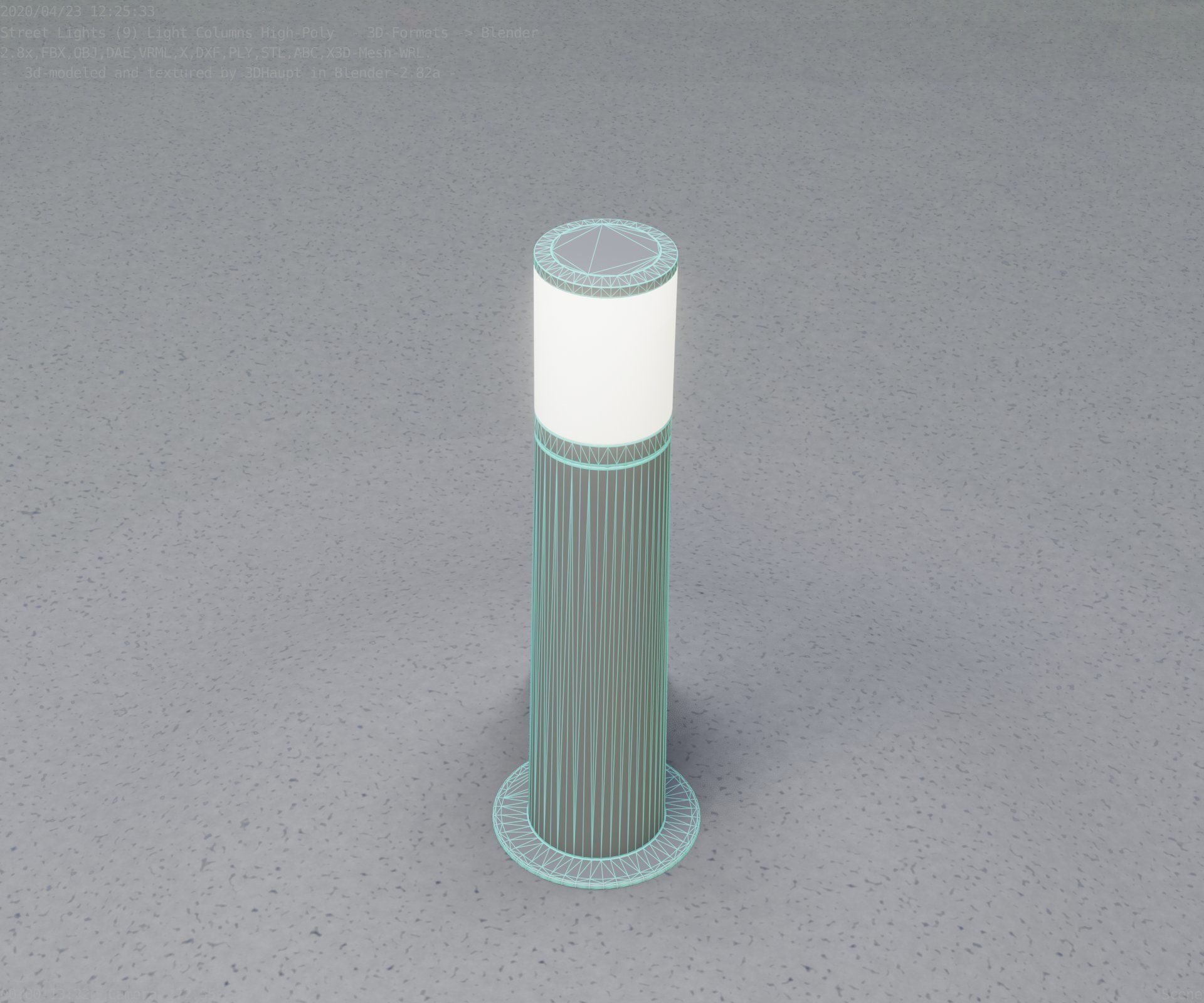 Light Column -4- Street Light -9- 3D model_45