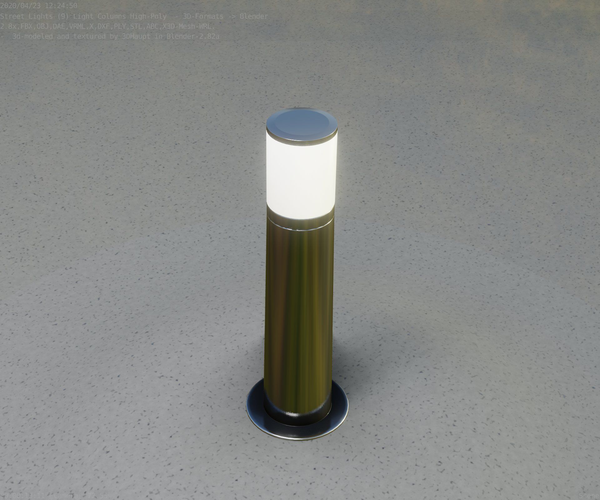 Light Column -4- Street Light -9- 3D model_34