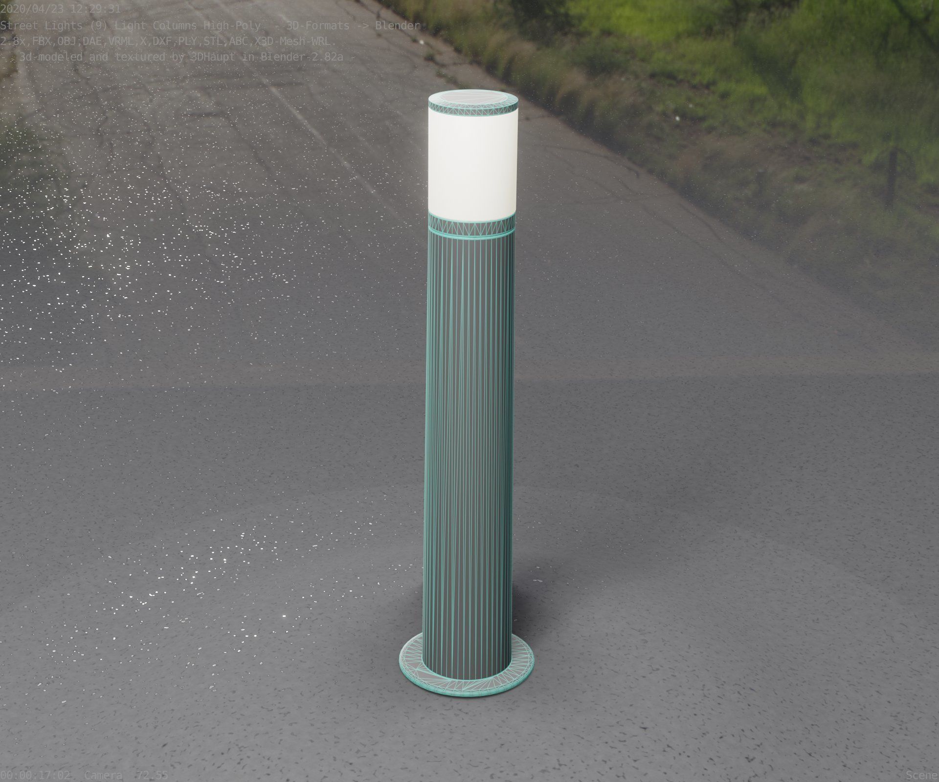 Light Column -5- Street Light -9- 3D model_22