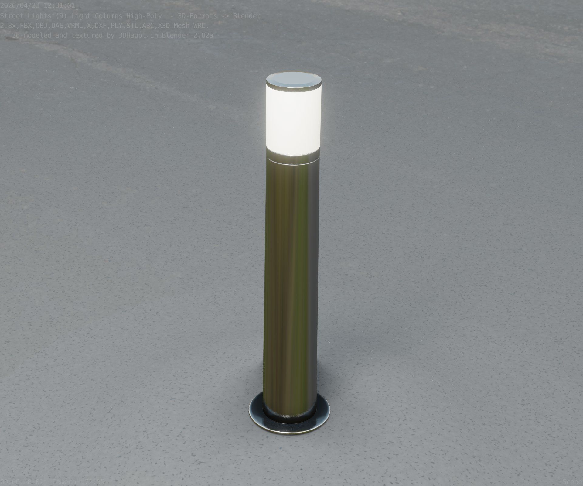 Light Column -5- Street Light -9- 3D model_45