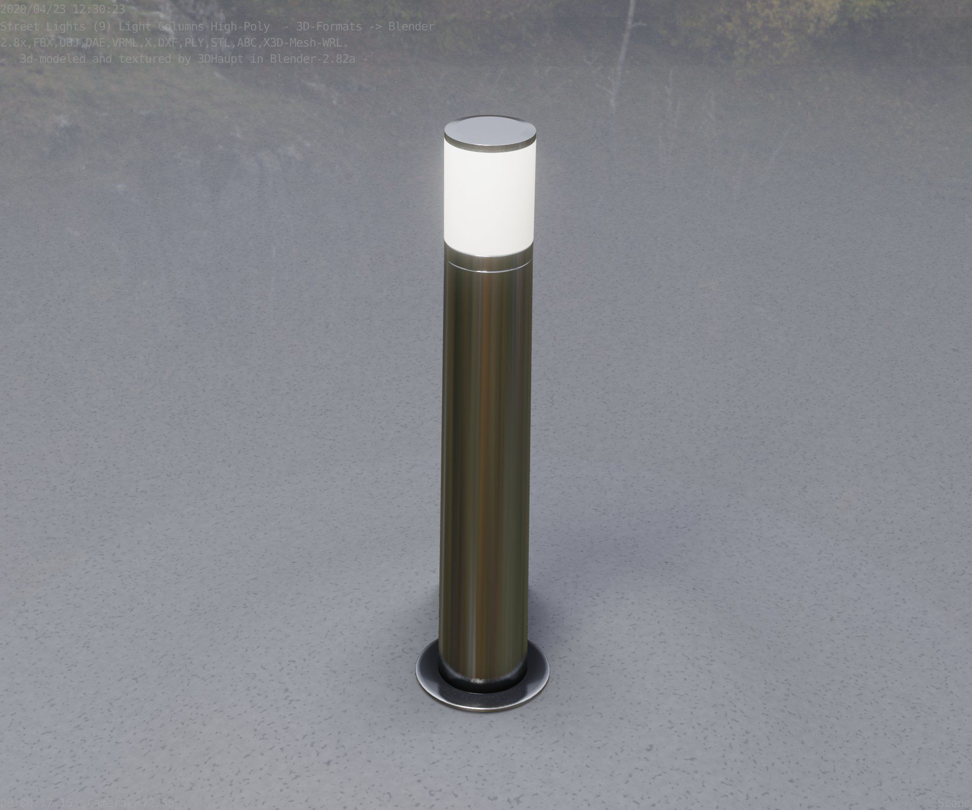 Light Column -5- Street Light -9- 3D model_36