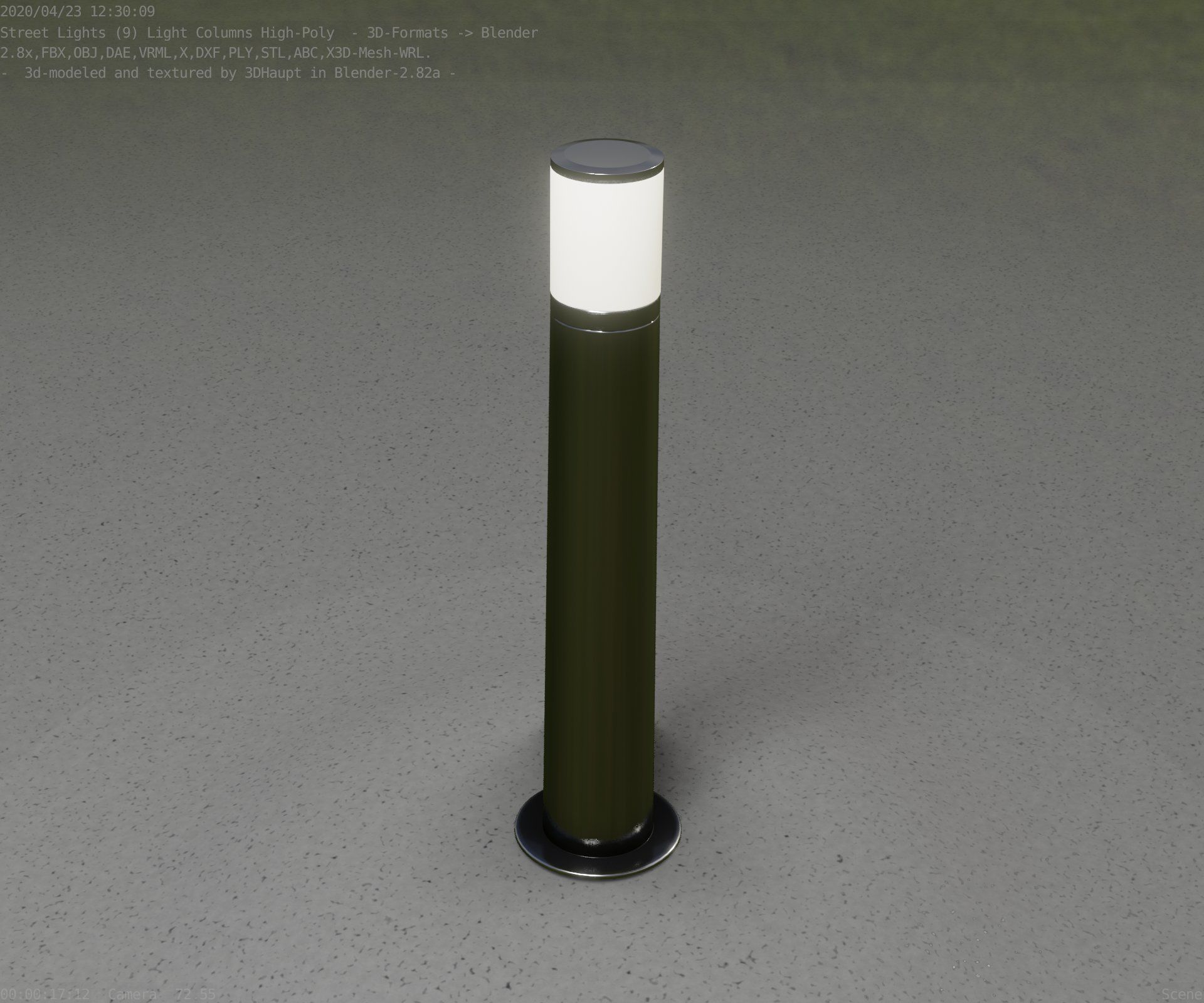 Light Column -5- Street Light -9- 3D model_32