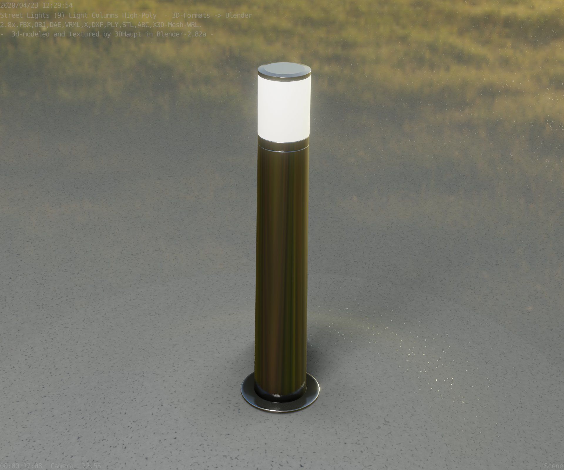 Light Column -5- Street Light -9- 3D model_28