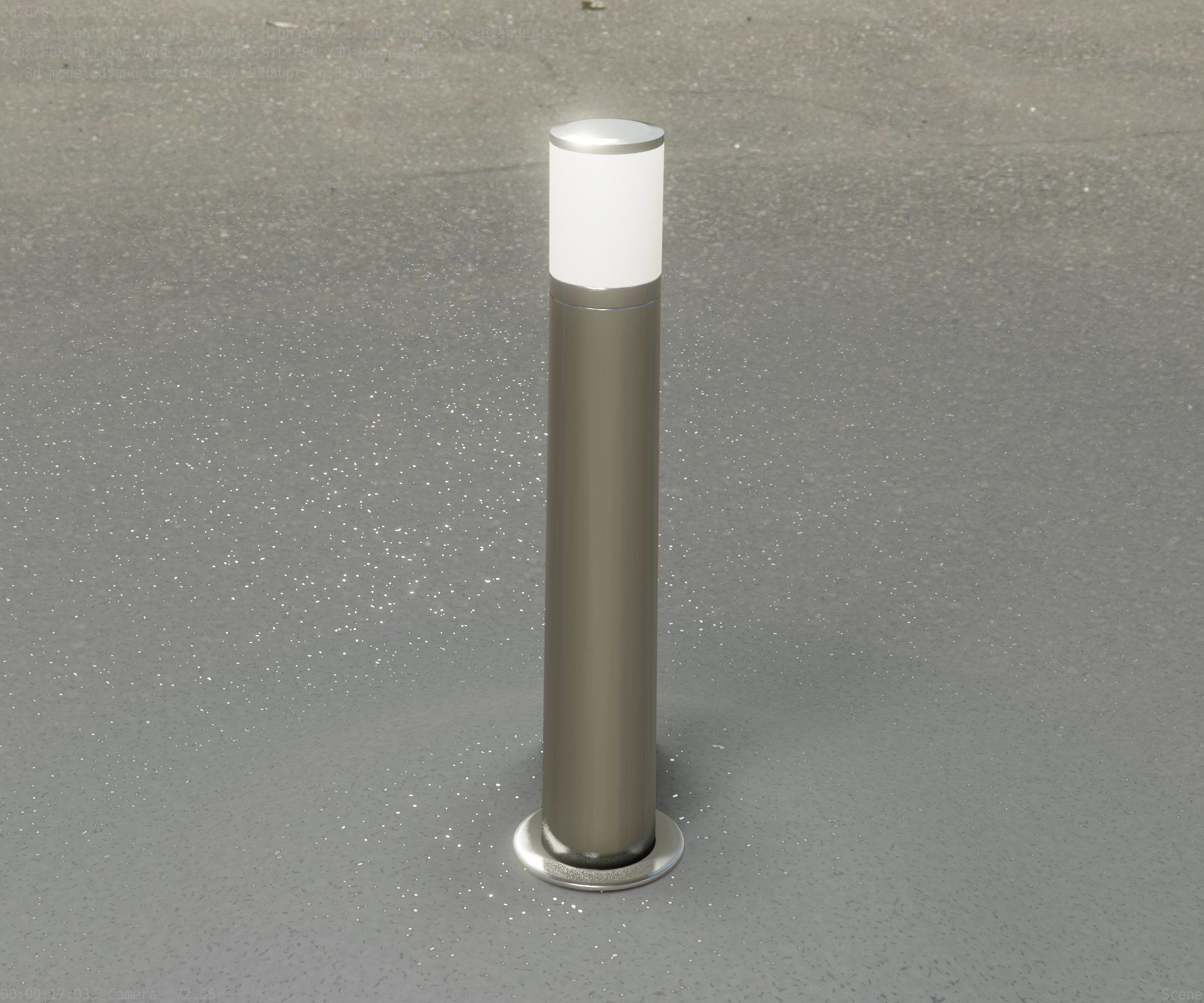 Light Column -5- Street Light -9- 3D model_23