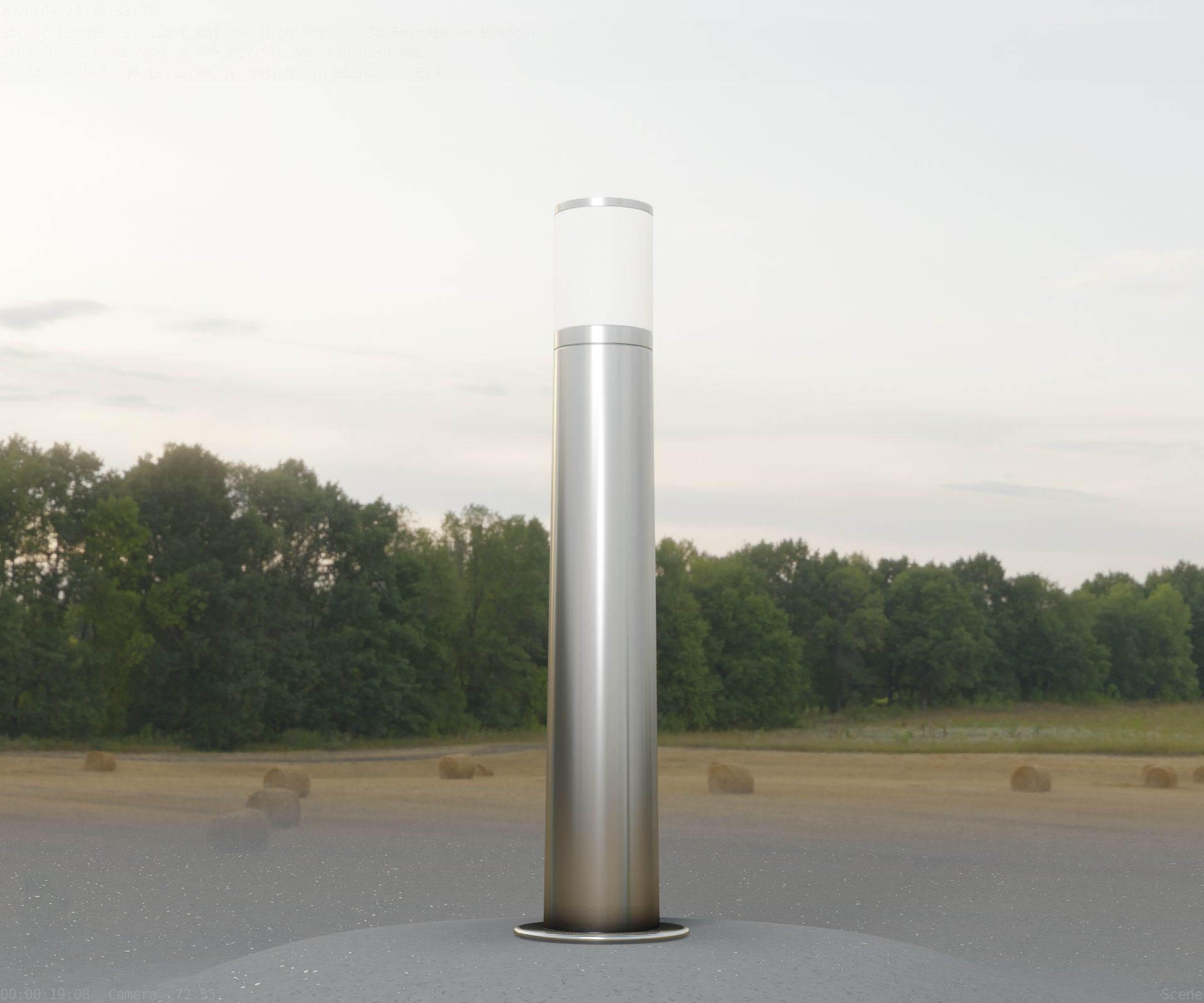 Light Column -5- Street Light -9- 3D model_64