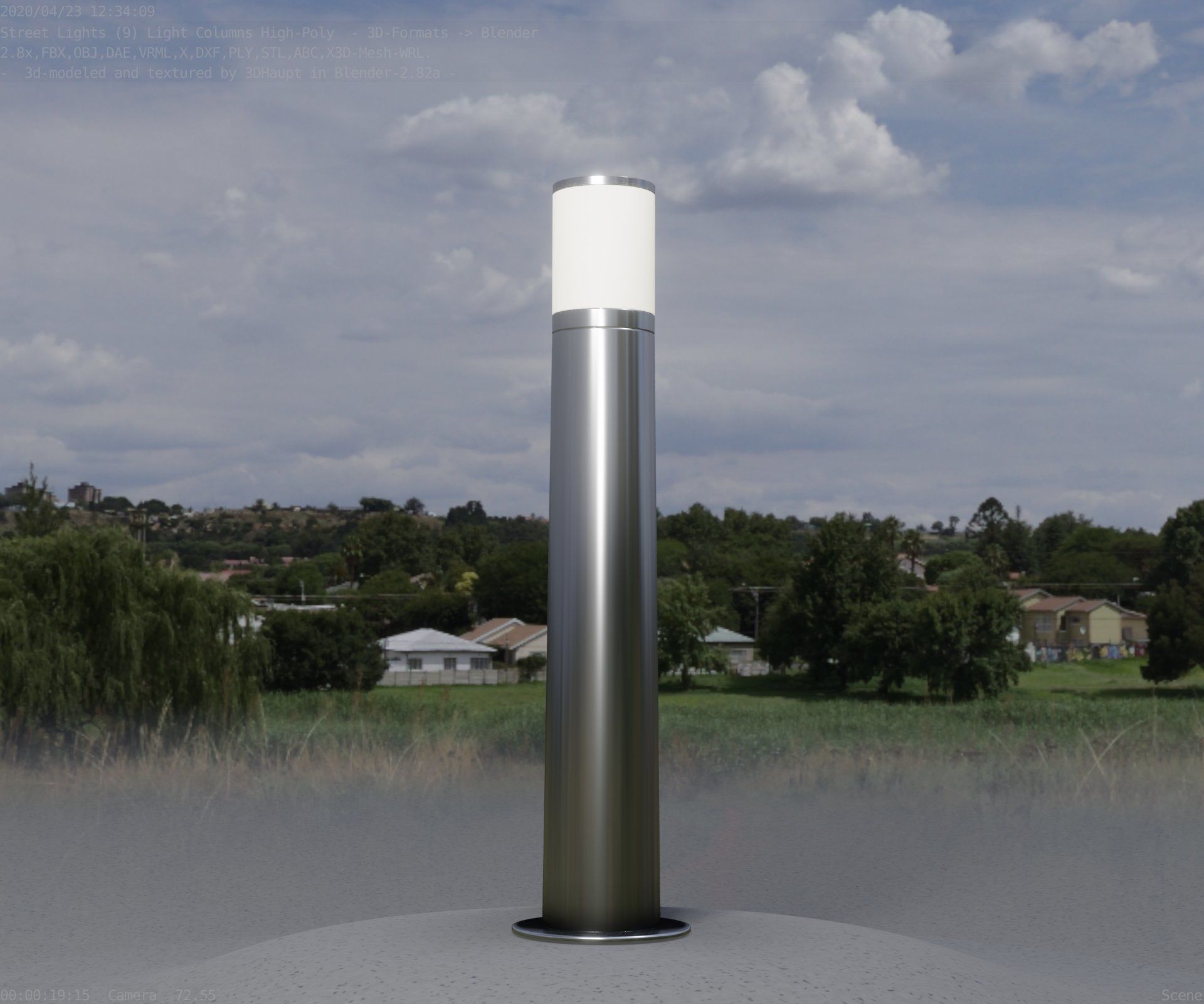 Light Column -5- Street Light -9- 3D model_71