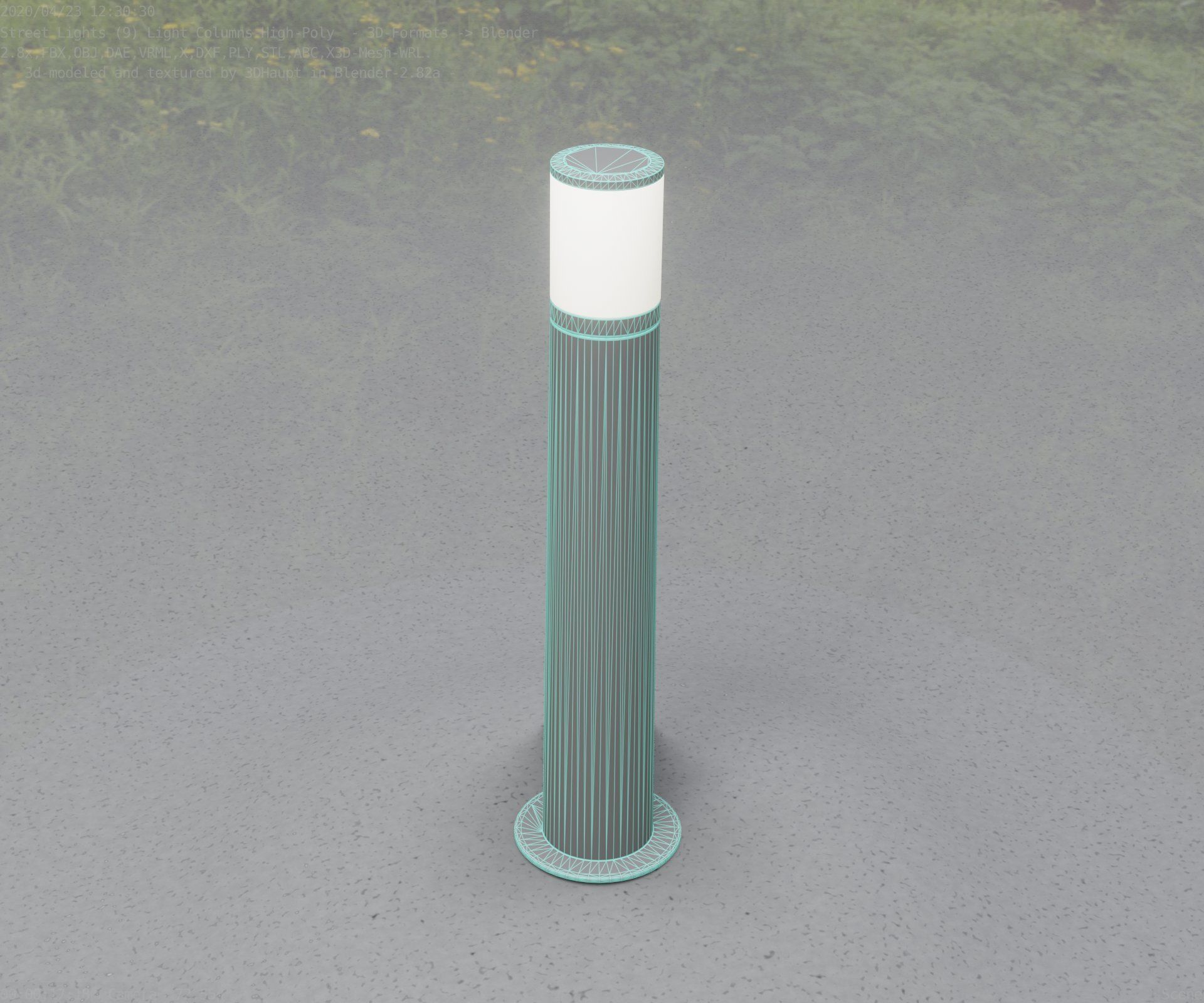 Light Column -5- Street Light -9- 3D model_38