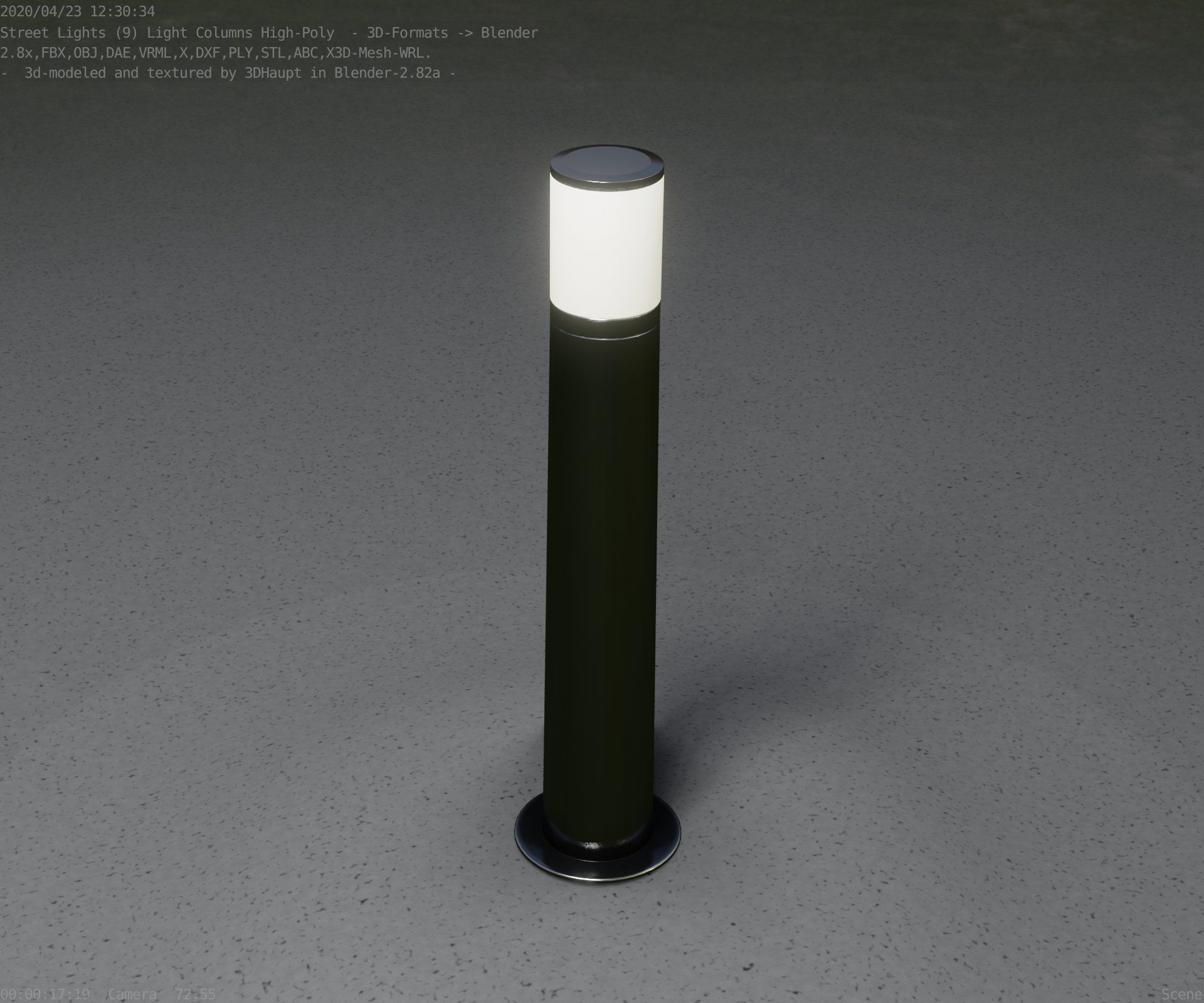 Light Column -5- Street Light -9- 3D model_39