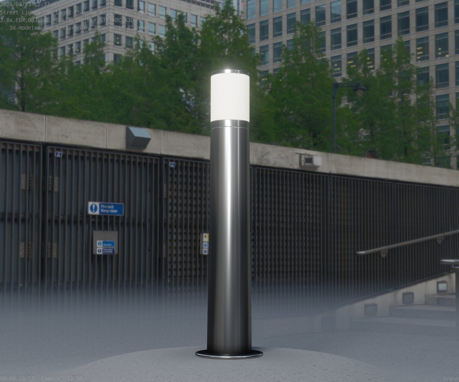 Light Column -5- Street Light -9- 3D model_69