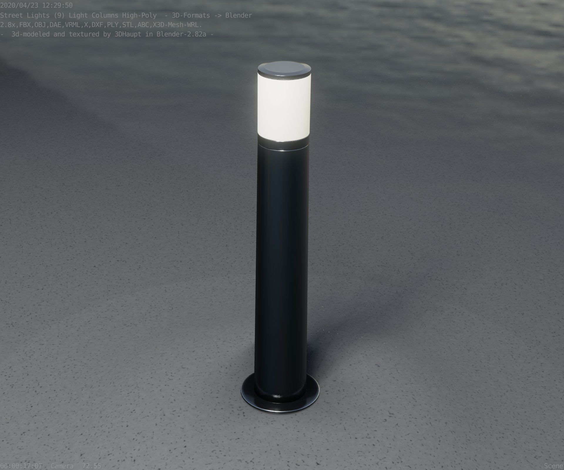 Light Column -5- Street Light -9- 3D model_27