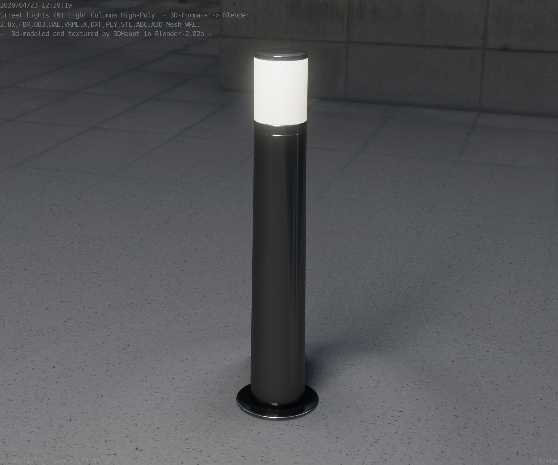 Light Column -5- Street Light -9- 3D model_19
