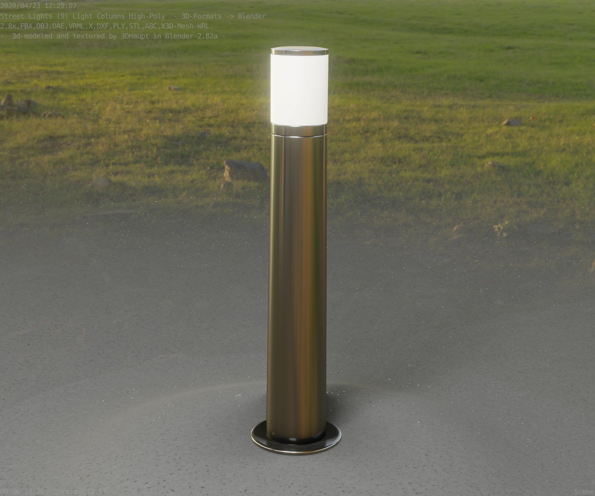 Light Column -5- Street Light -9- 3D model_16