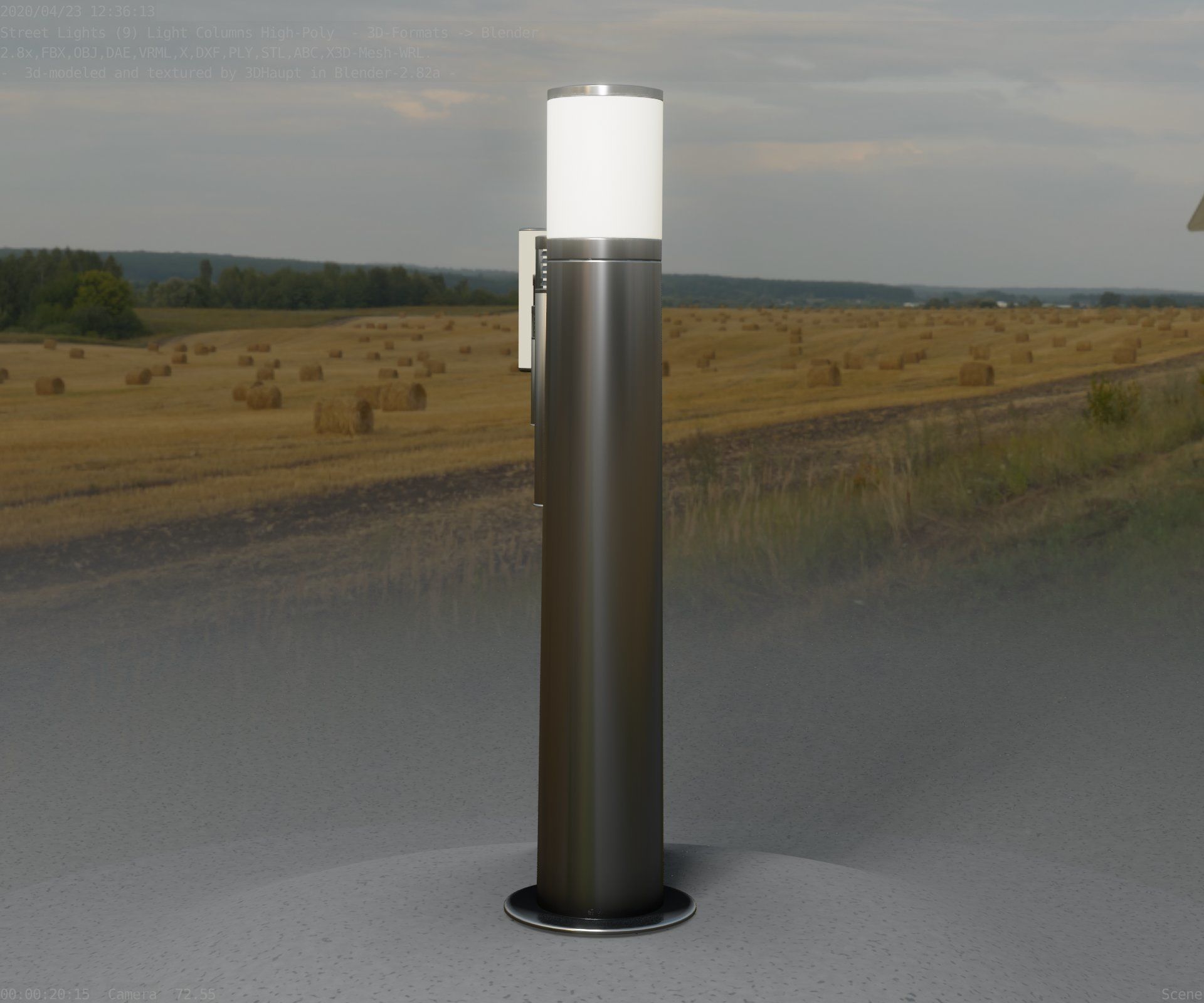 Light Column -5- Street Light -9- 3D model_95