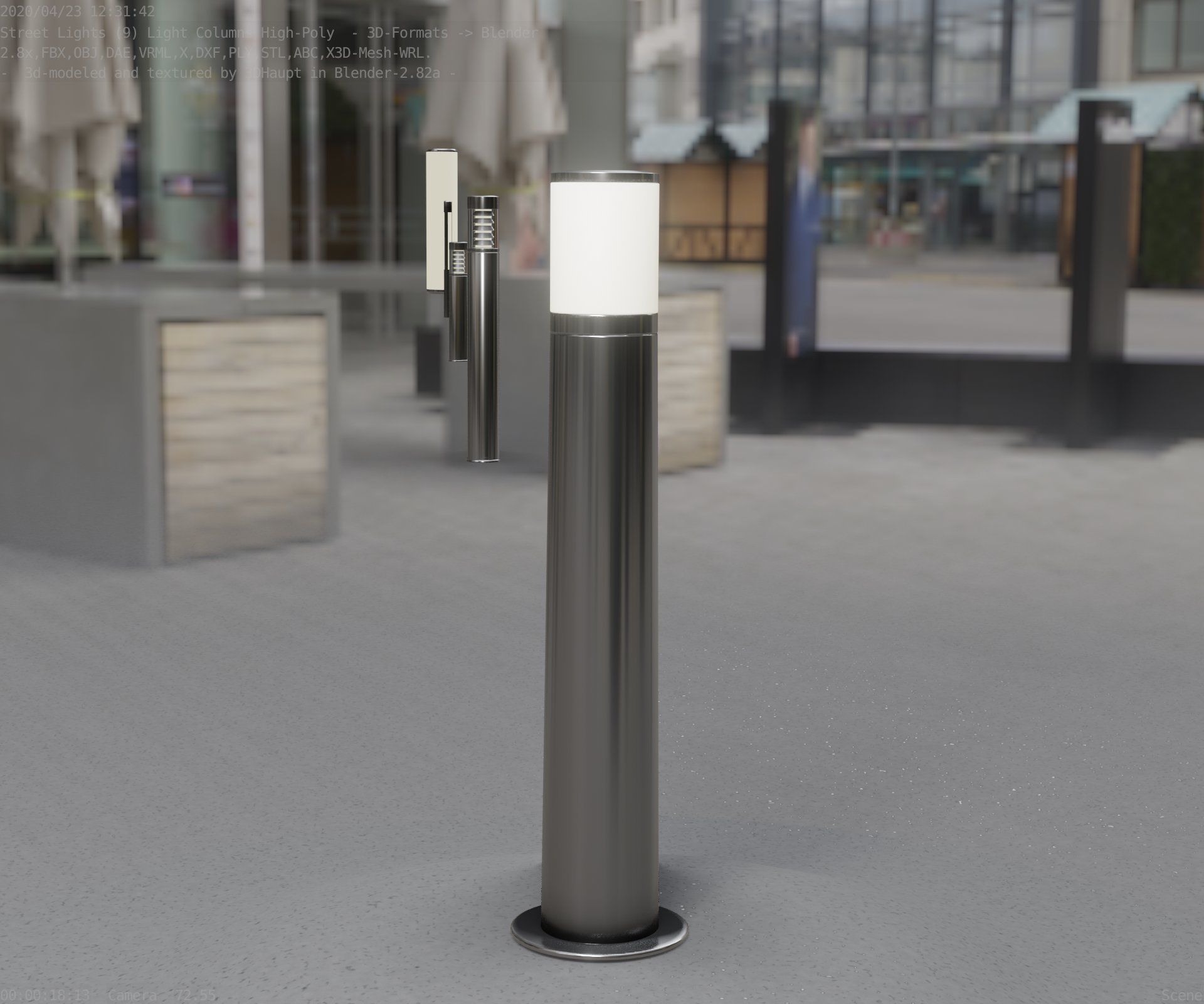 Light Column -5- Street Light -9- 3D model_57