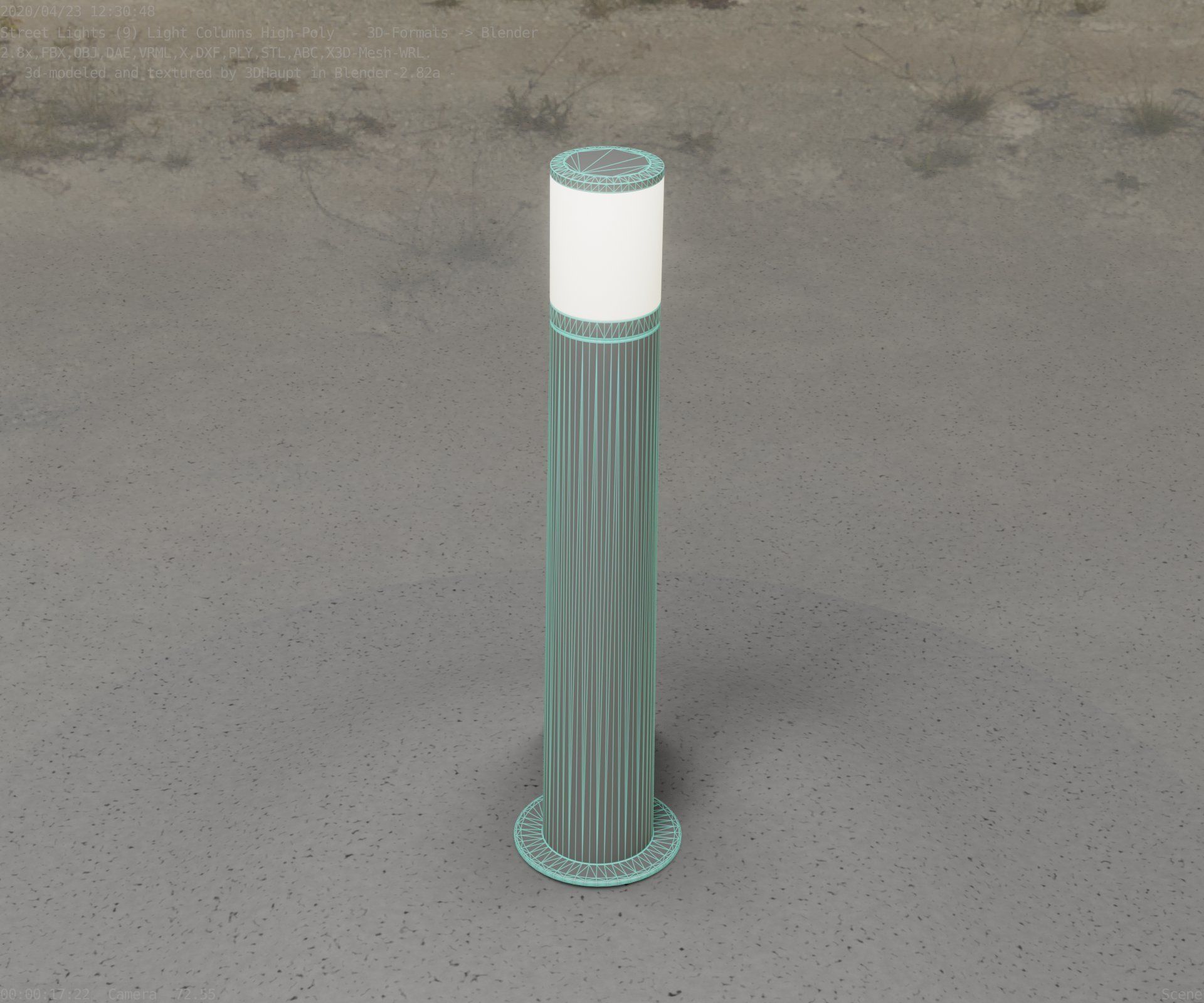 Light Column -5- Street Light -9- 3D model_42