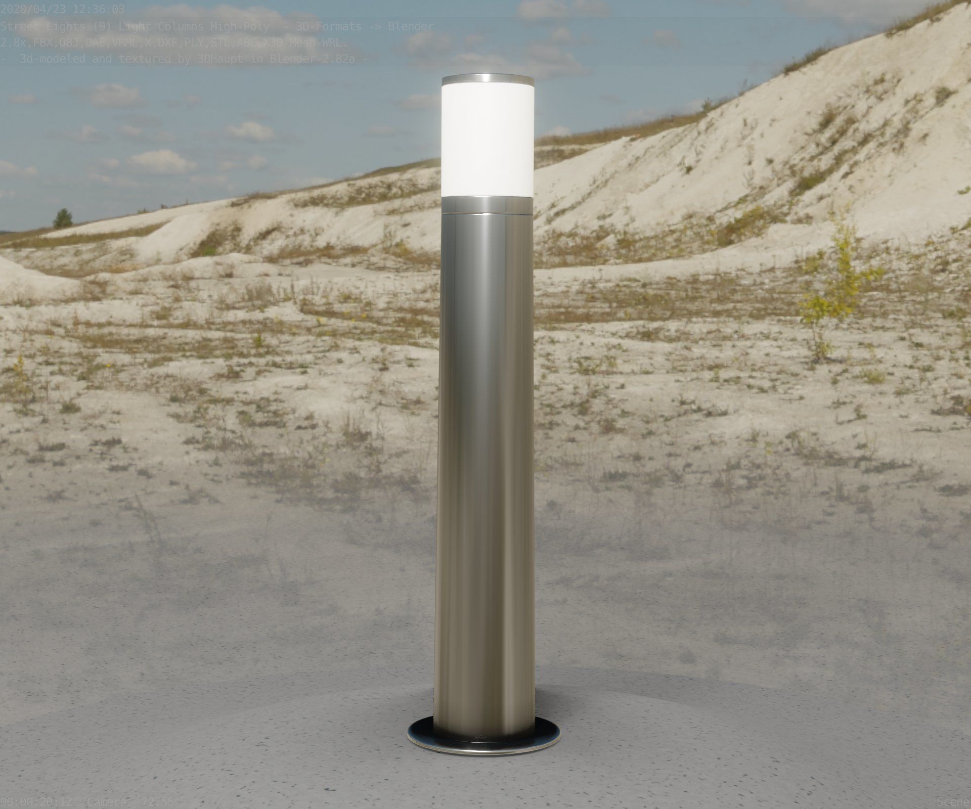 Light Column -5- Street Light -9- 3D model_92