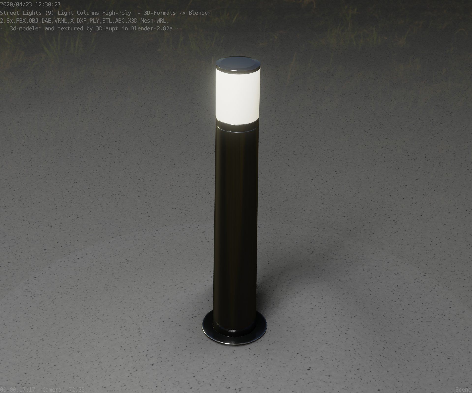 Light Column -5- Street Light -9- 3D model_37