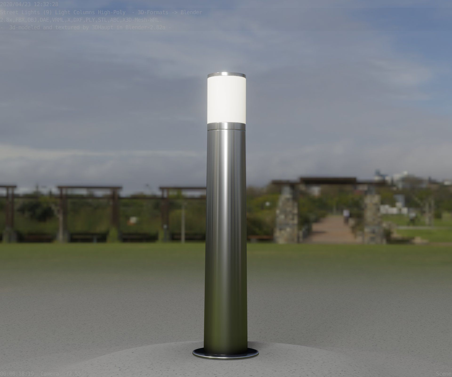 Light Column -5- Street Light -9- 3D model_2