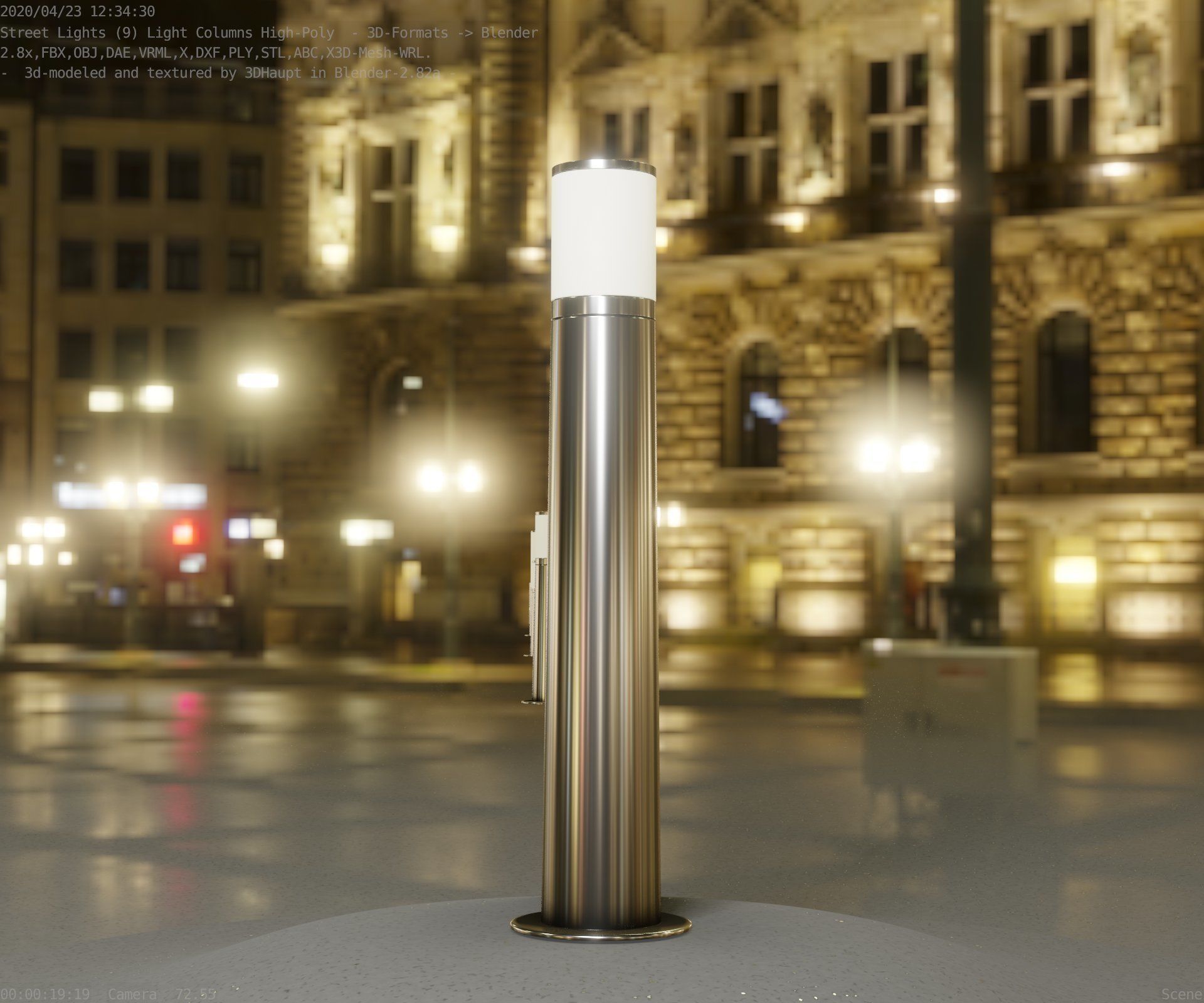 Light Column -5- Street Light -9- 3D model_75