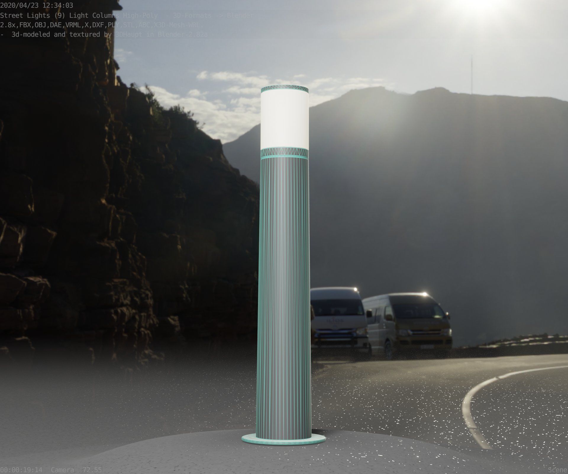 Light Column -5- Street Light -9- 3D model_70