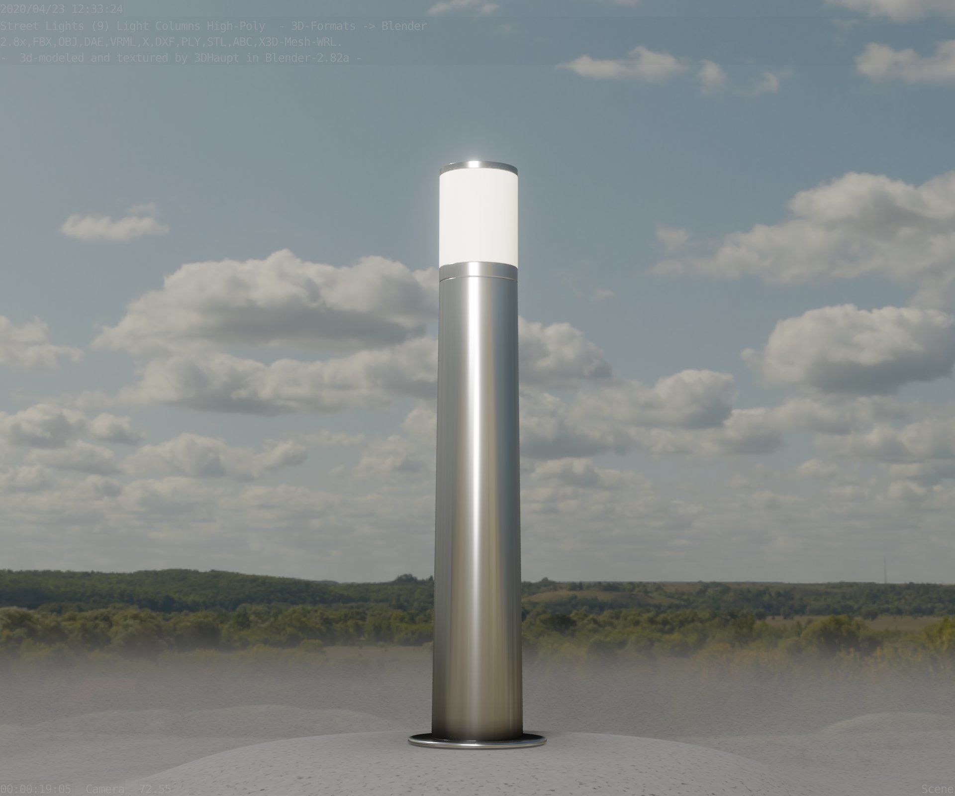 Light Column -5- Street Light -9- 3D model_12