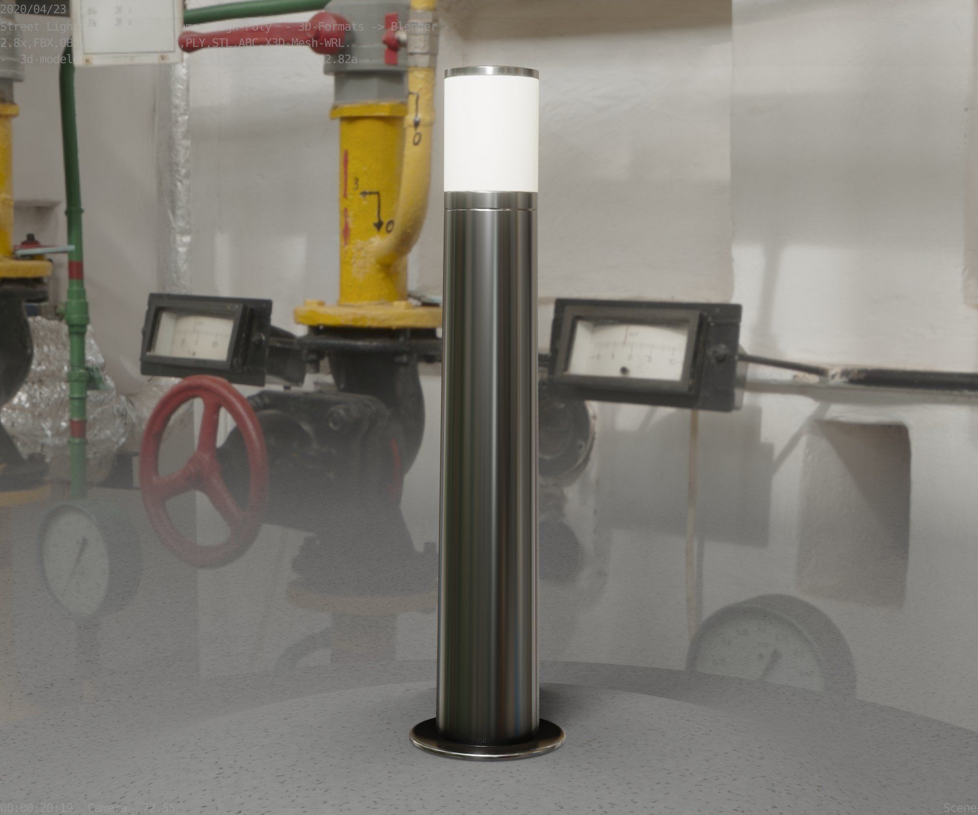 Light Column -5- Street Light -9- 3D model_99