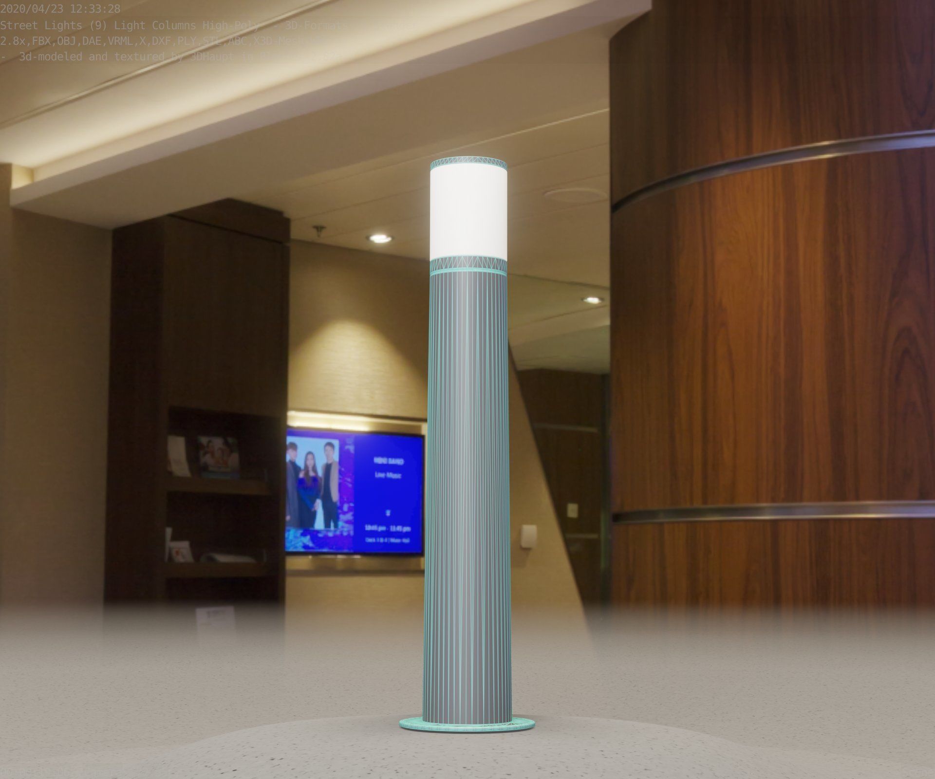 Light Column -5- Street Light -9- 3D model_63