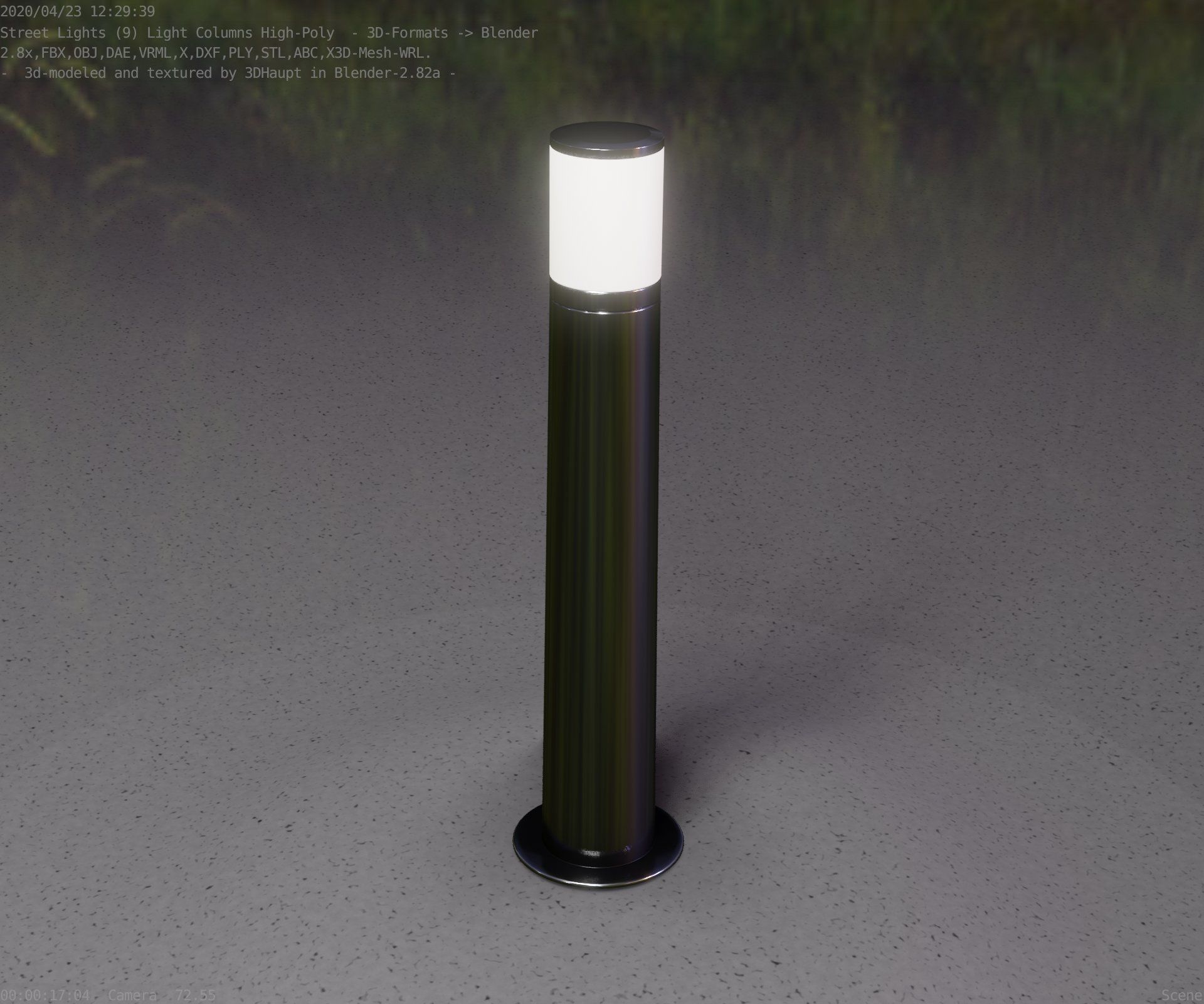 Light Column -5- Street Light -9- 3D model_24