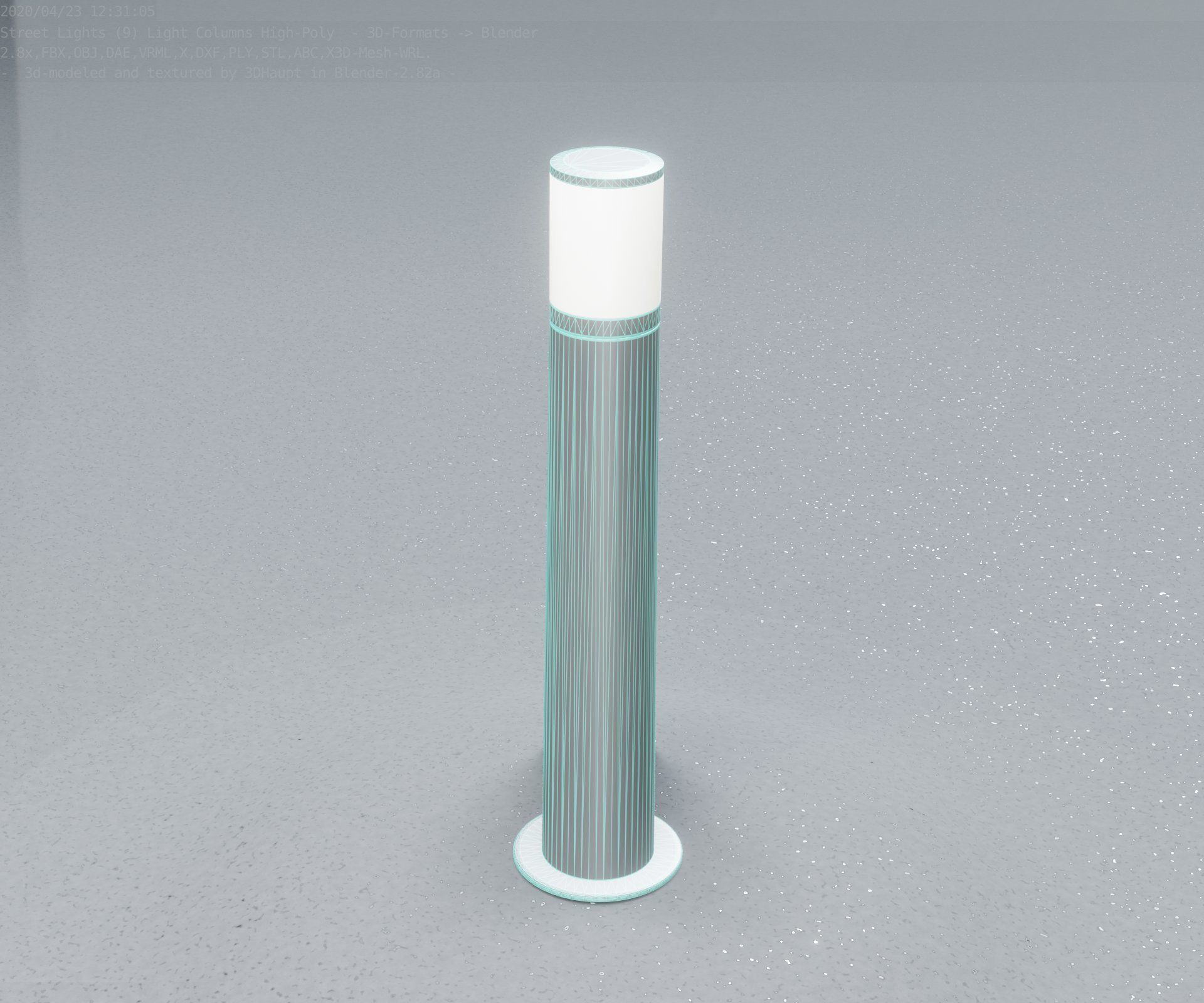 Light Column -5- Street Light -9- 3D model_46