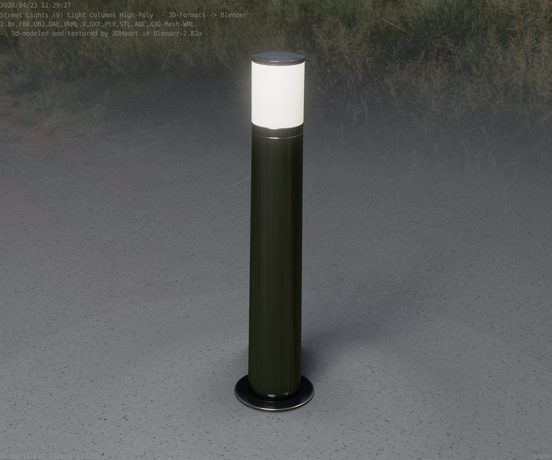 Light Column -5- Street Light -9- 3D model_21