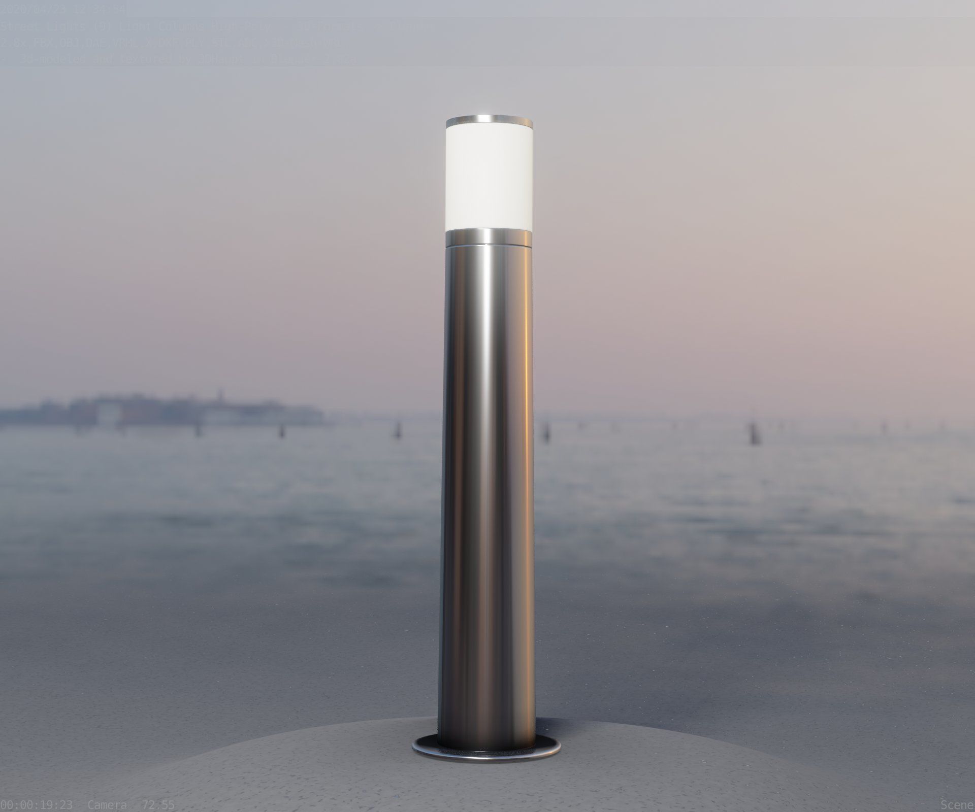 Light Column -5- Street Light -9- 3D model_79