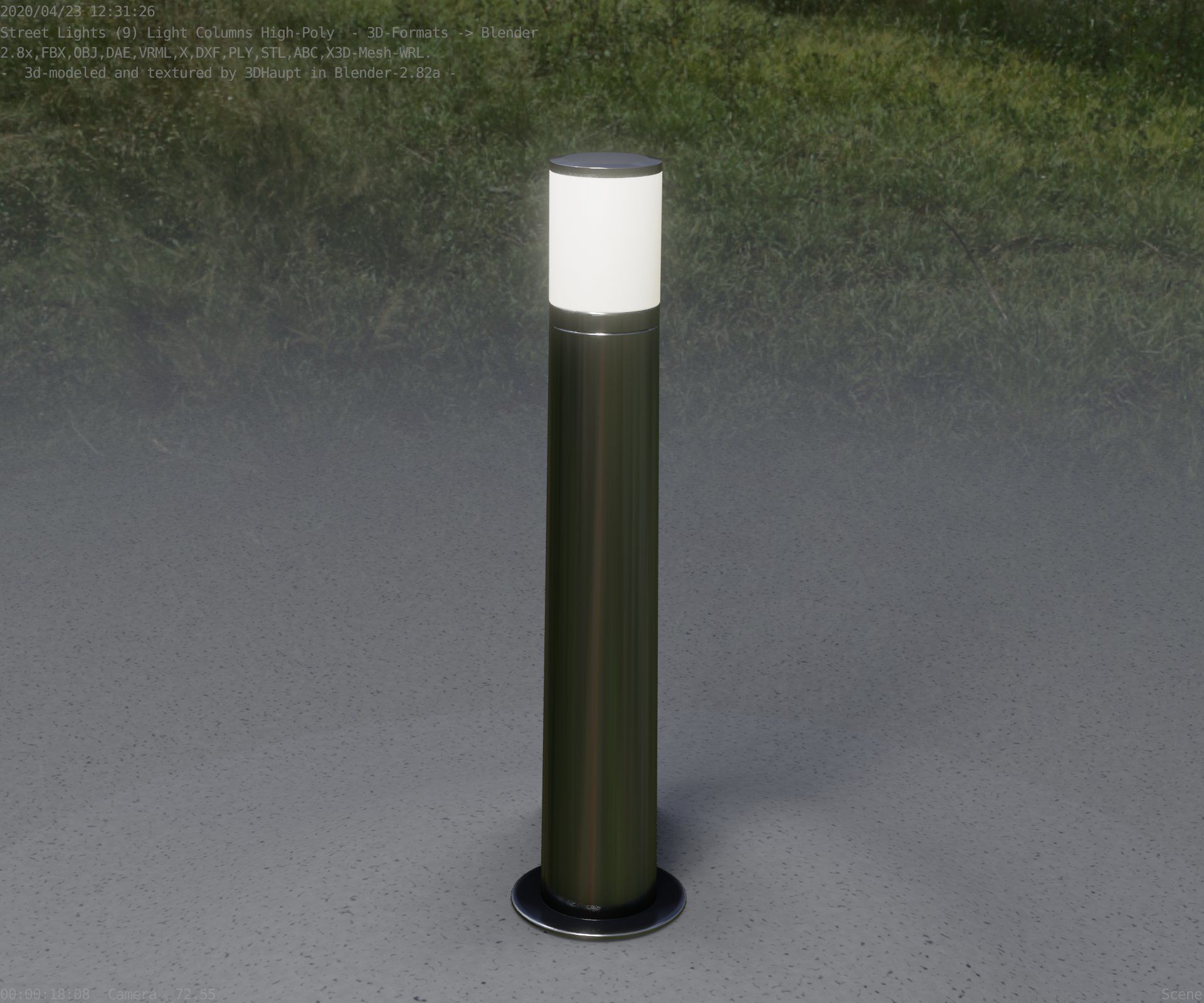 Light Column -5- Street Light -9- 3D model_52