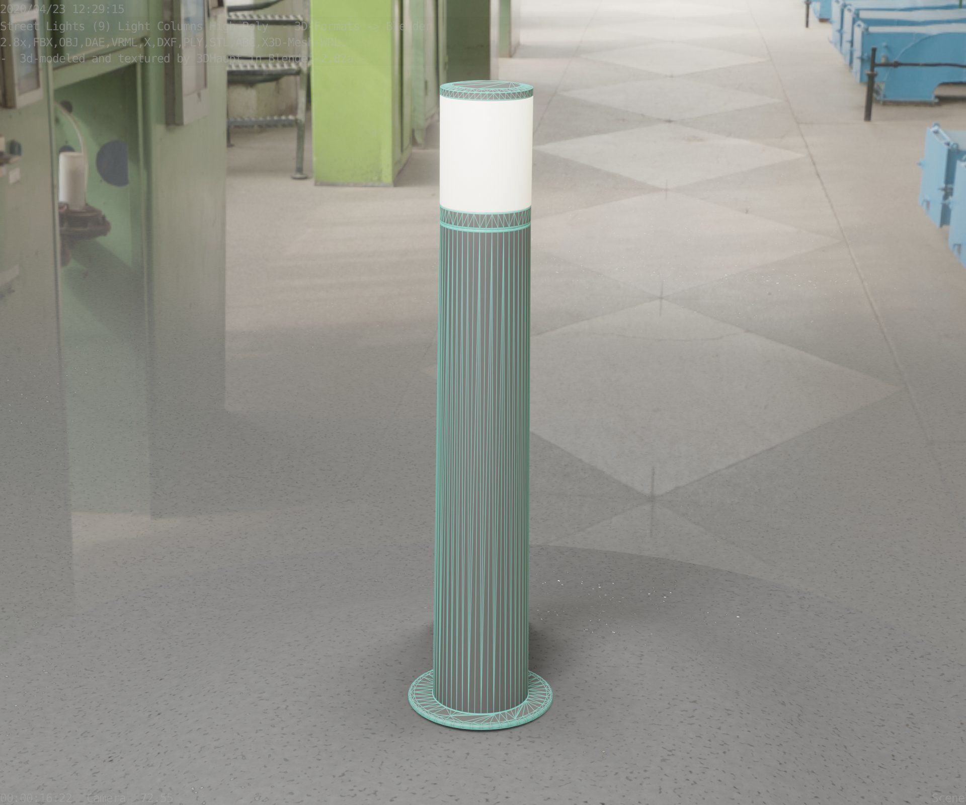 Light Column -5- Street Light -9- 3D model_18