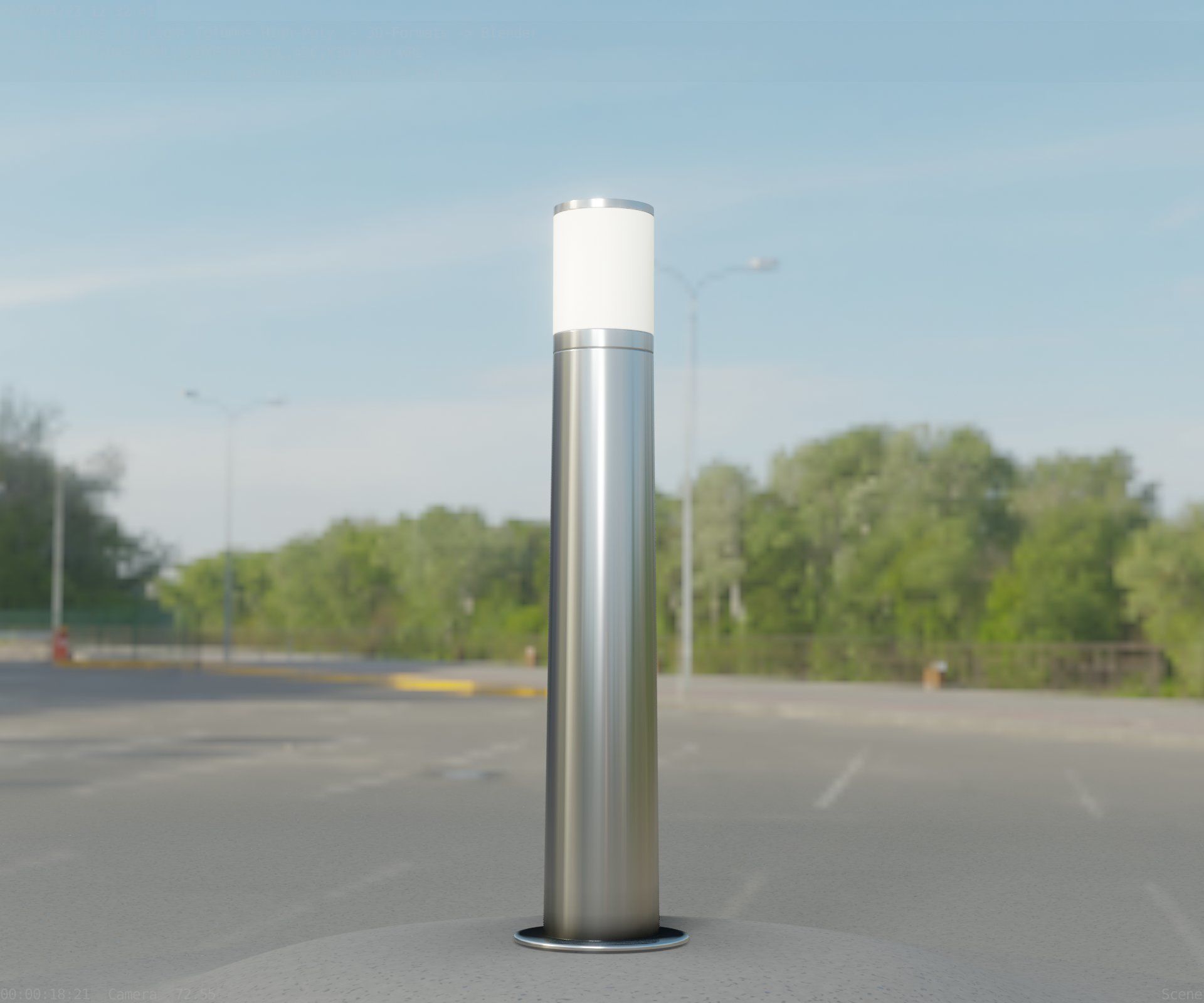 Light Column -5- Street Light -9- 3D model_4