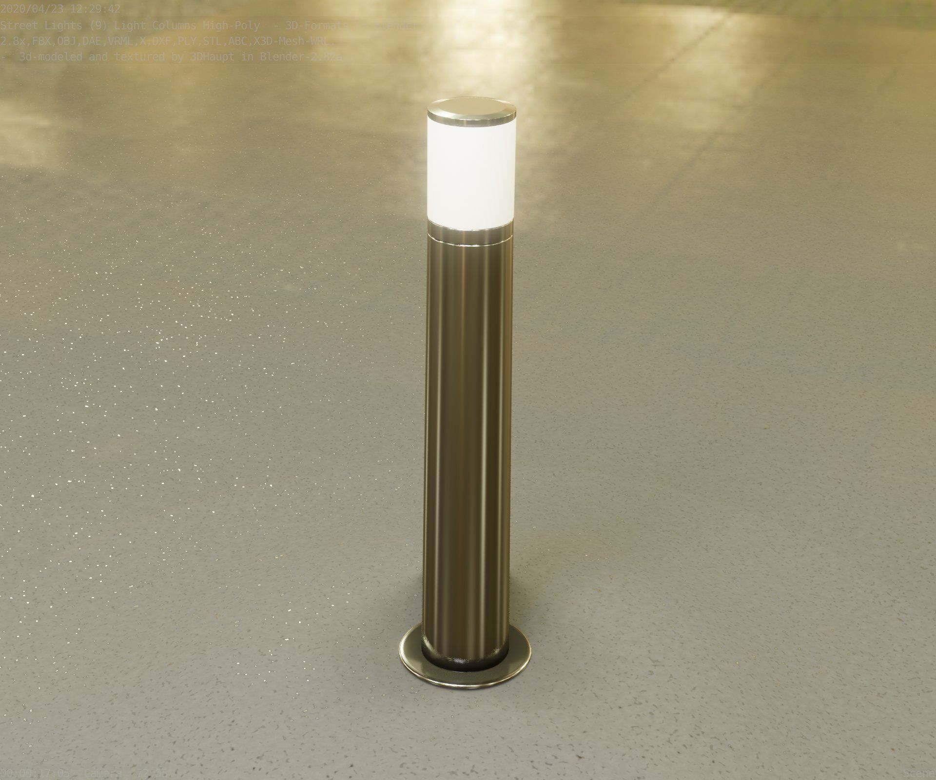 Light Column -5- Street Light -9- 3D model_25