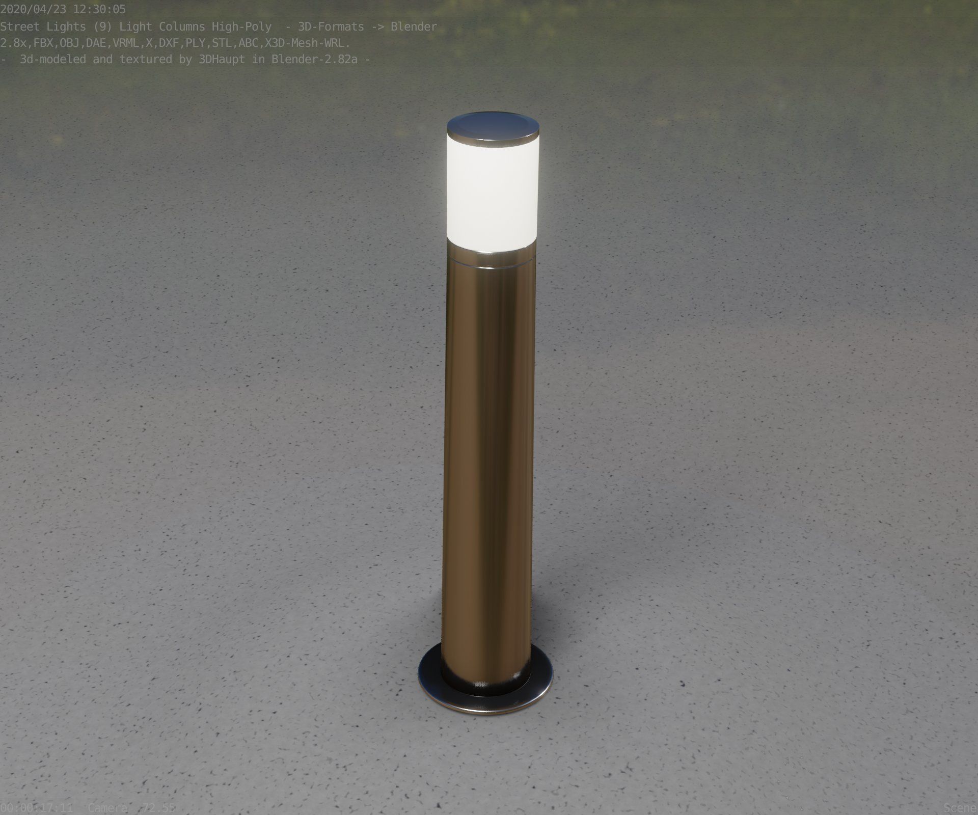 Light Column -5- Street Light -9- 3D model_31