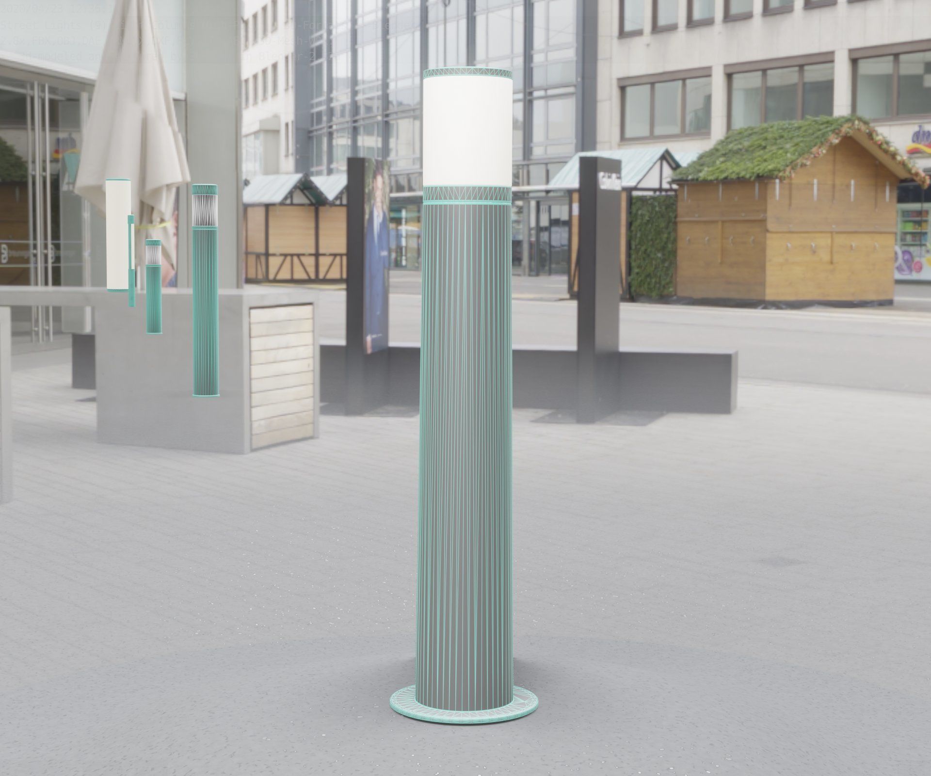 Light Column -5- Street Light -9- 3D model_94