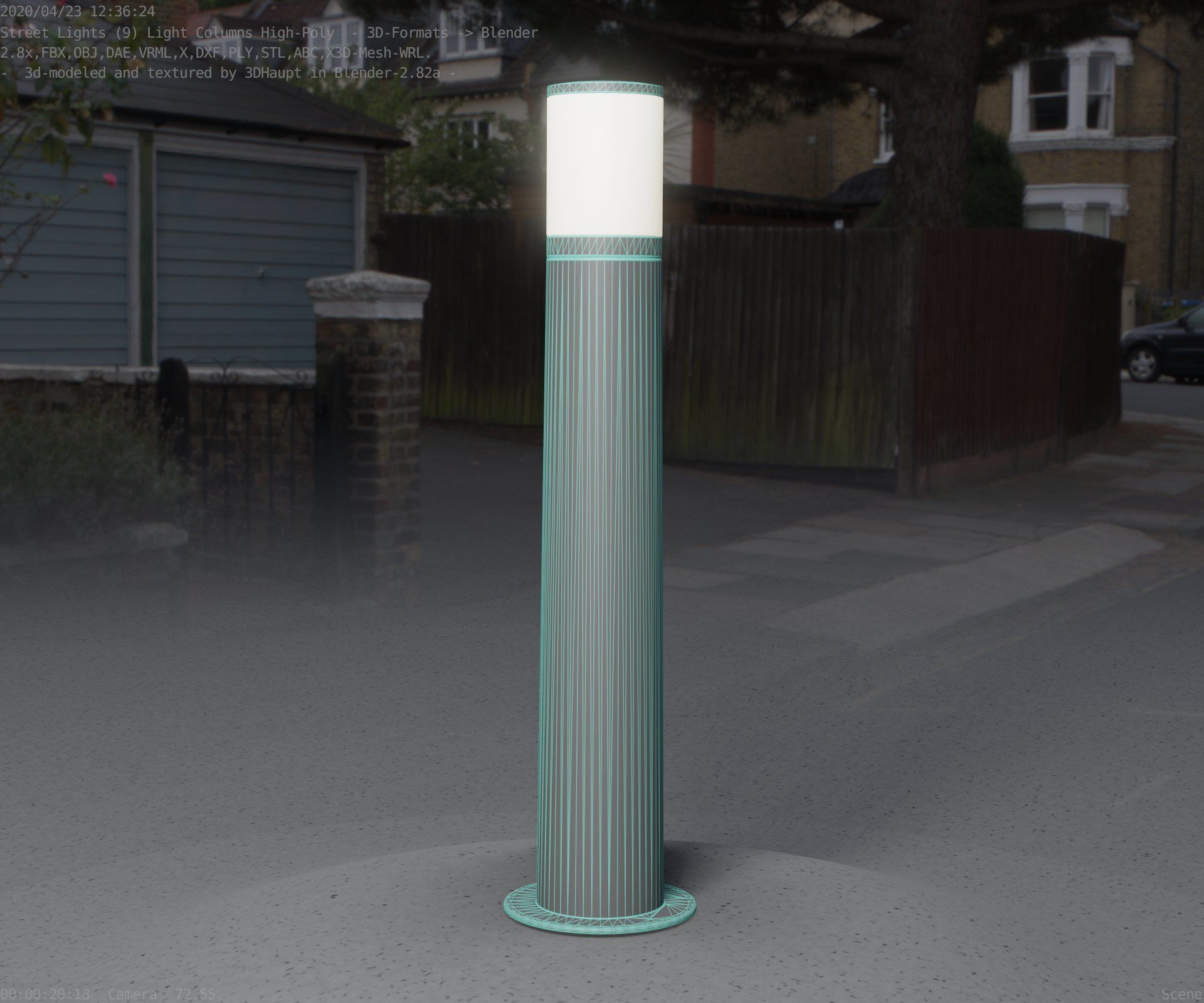 Light Column -5- Street Light -9- 3D model_98